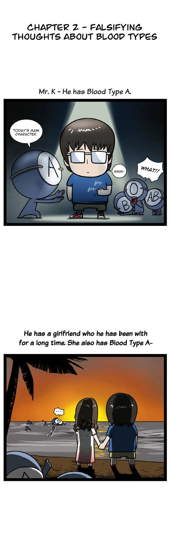 A Simple Thinking About Blood Type Chapter 2 page 2 - Chapter 2 : Falsifying Thoughts About Blood Types