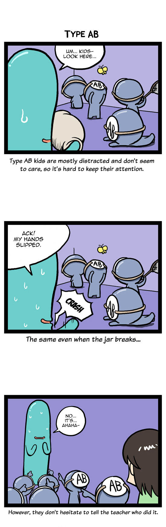 A Simple Thinking About Blood Type Chapter 3 page 8 - Chapter 3 : Preschool