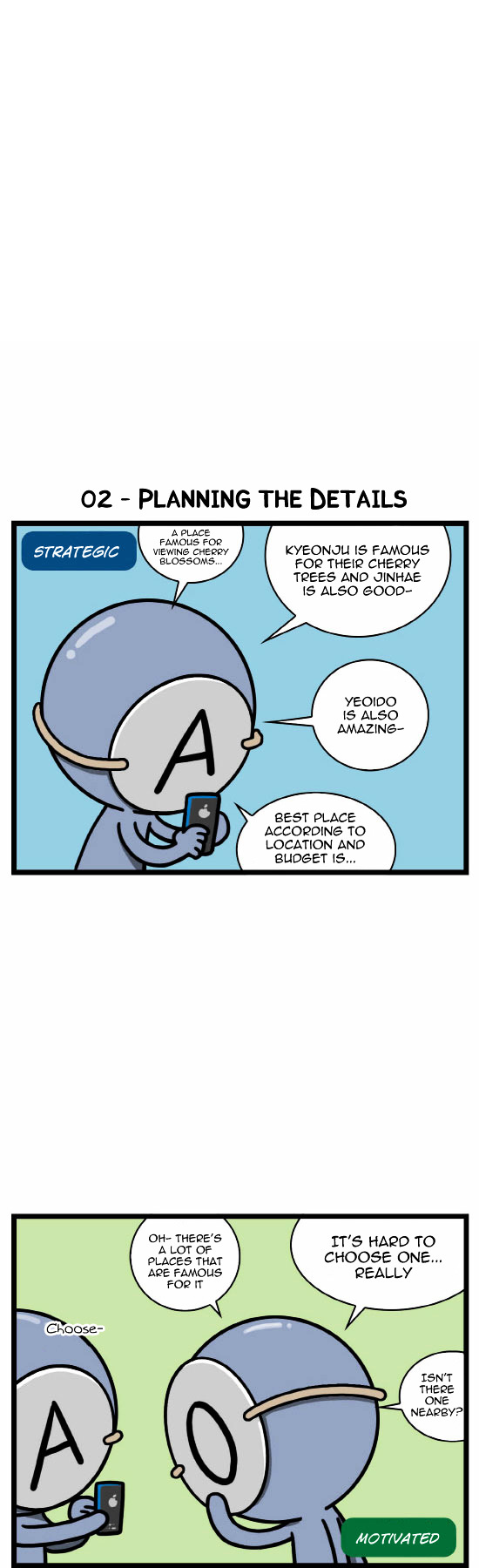 A Simple Thinking About Blood Type Chapter 4 page 4 - Chapter 4 : Cherry Blossom Picnic