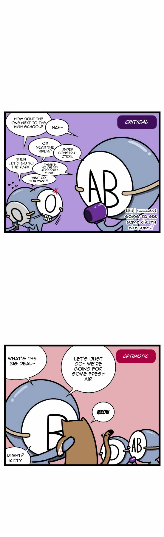 A Simple Thinking About Blood Type Chapter 4 page 5 - Chapter 4 : Cherry Blossom Picnic