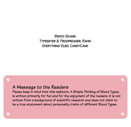 A Simple Thinking About Blood Type Chapter 5 page 8 - Chapter 5 : Promise