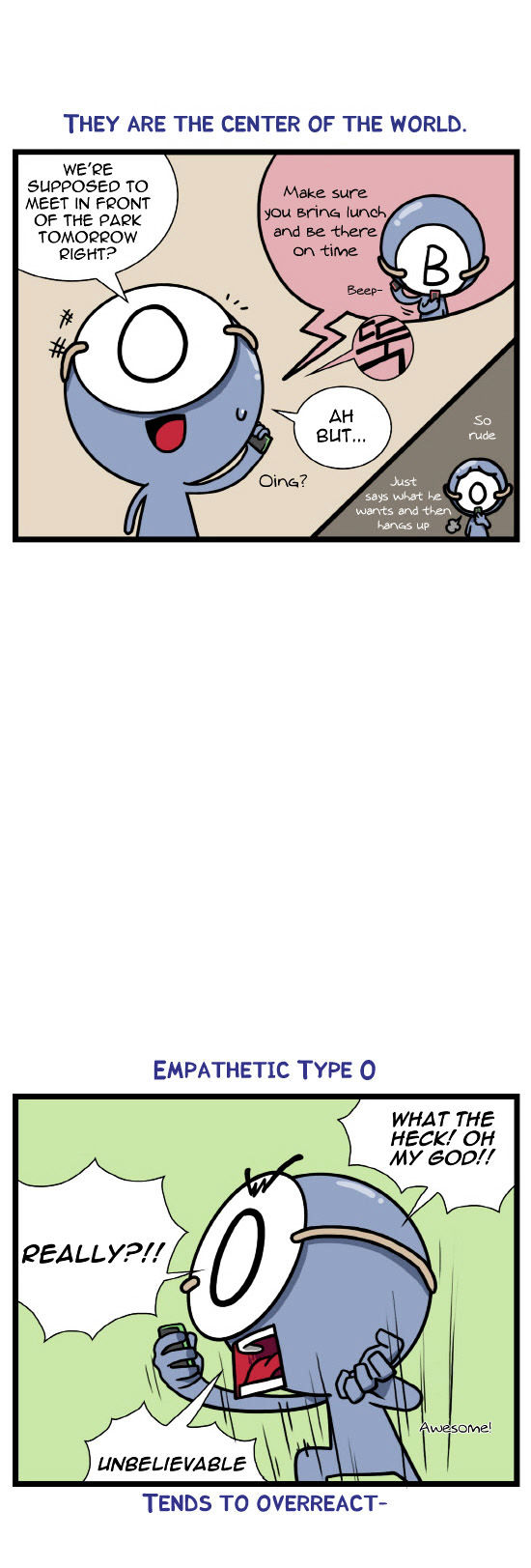 A Simple Thinking About Blood Type Chapter 6 page 4 - Chapter 6 : Phone Conversations