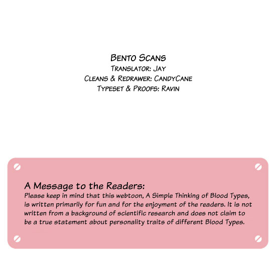 A Simple Thinking About Blood Type Chapter 7 page 6 - Chapter 7 : Exam