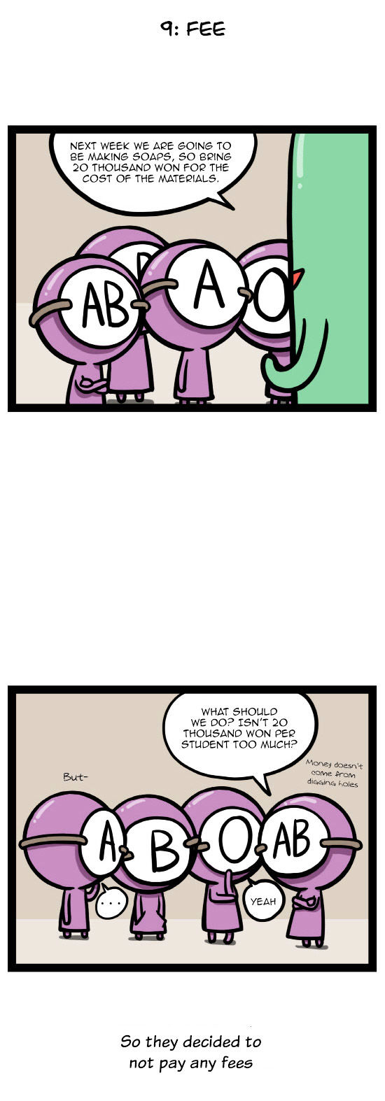 A Simple Thinking About Blood Type Chapter 9 page 2 - Chapter 9 : Fee