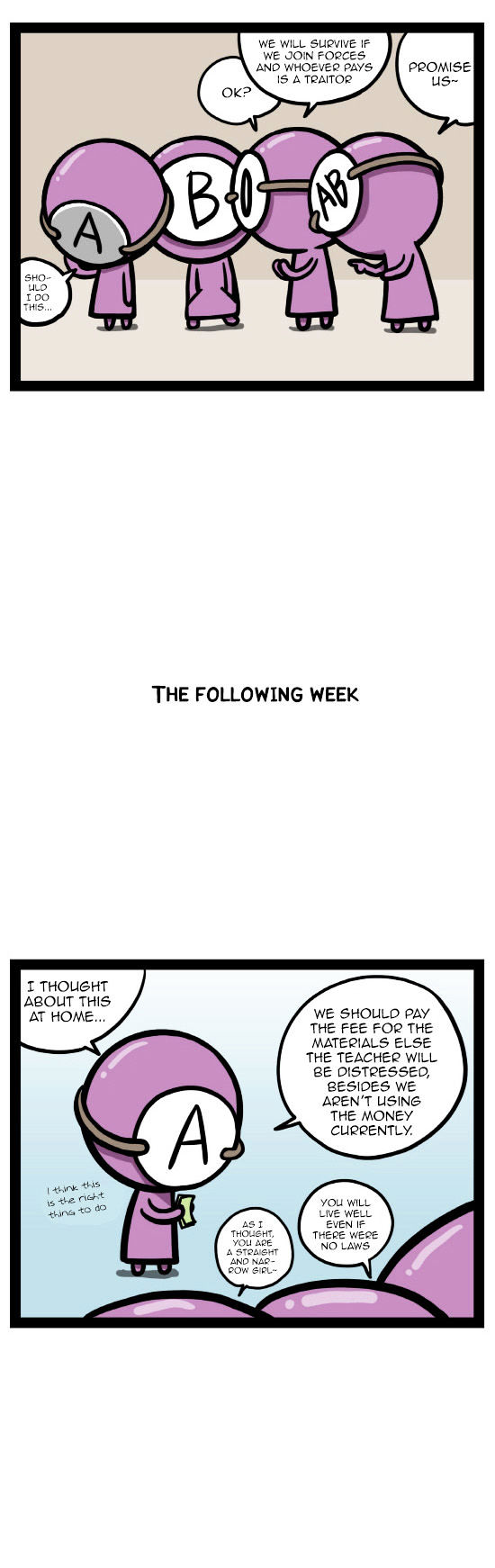 A Simple Thinking About Blood Type Chapter 9 page 3 - Chapter 9 : Fee
