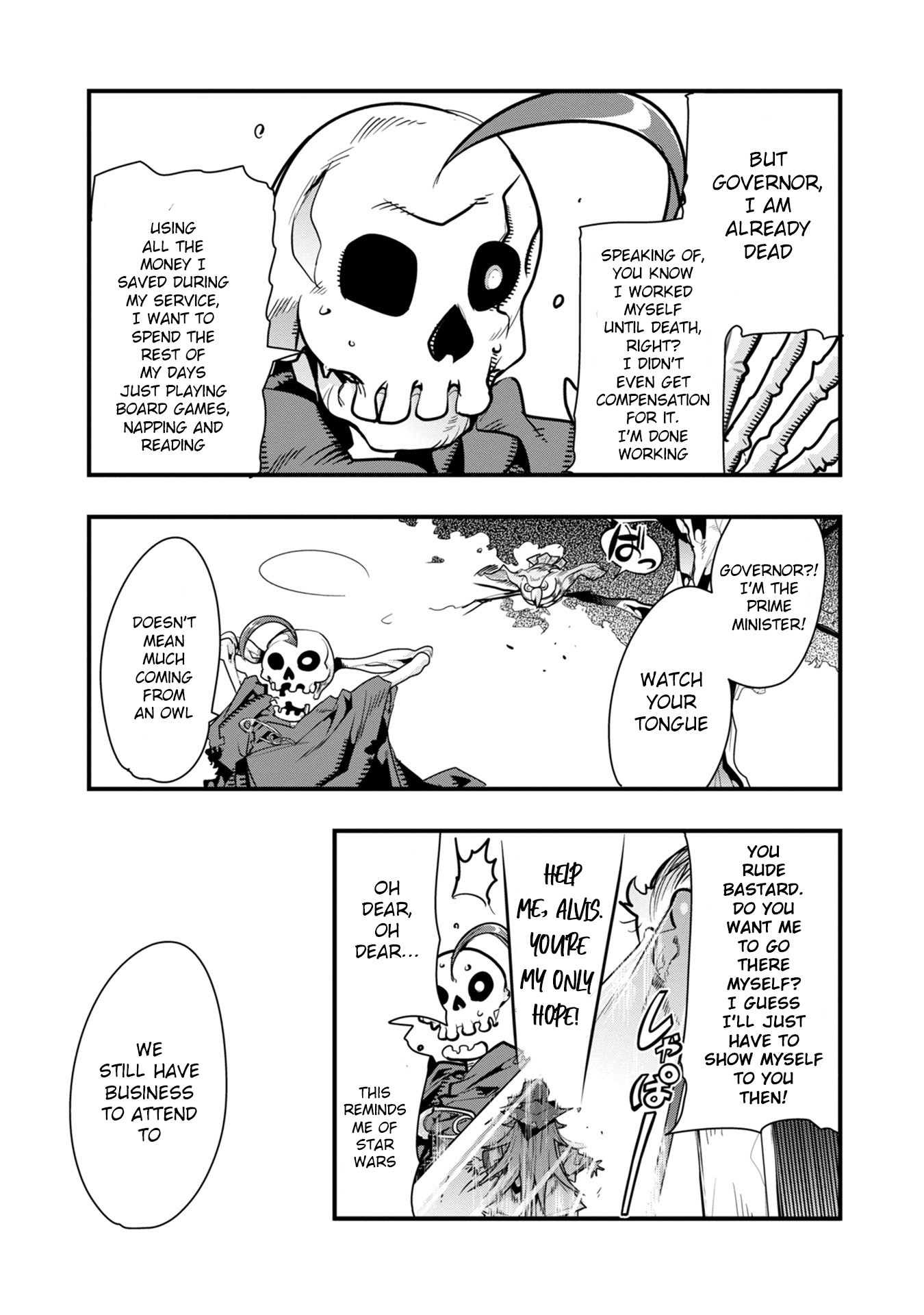 A Skeleton who was The Brave Chapter 1 page 11 - Chapter 1: The new adventurer (a skeleton) fights an orc in his first town!