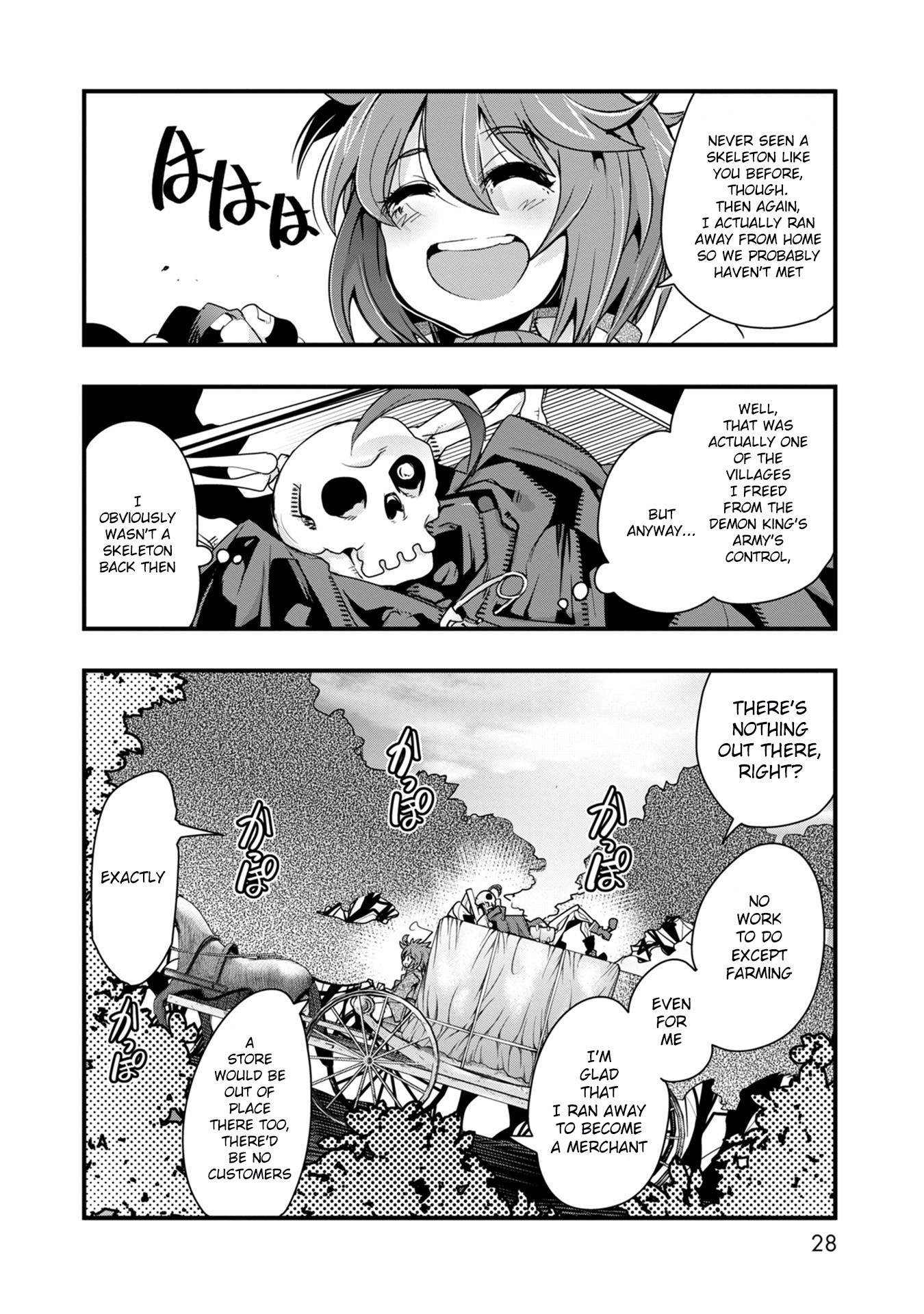 A Skeleton who was The Brave Chapter 1 page 26 - Chapter 1: The new adventurer (a skeleton) fights an orc in his first town!