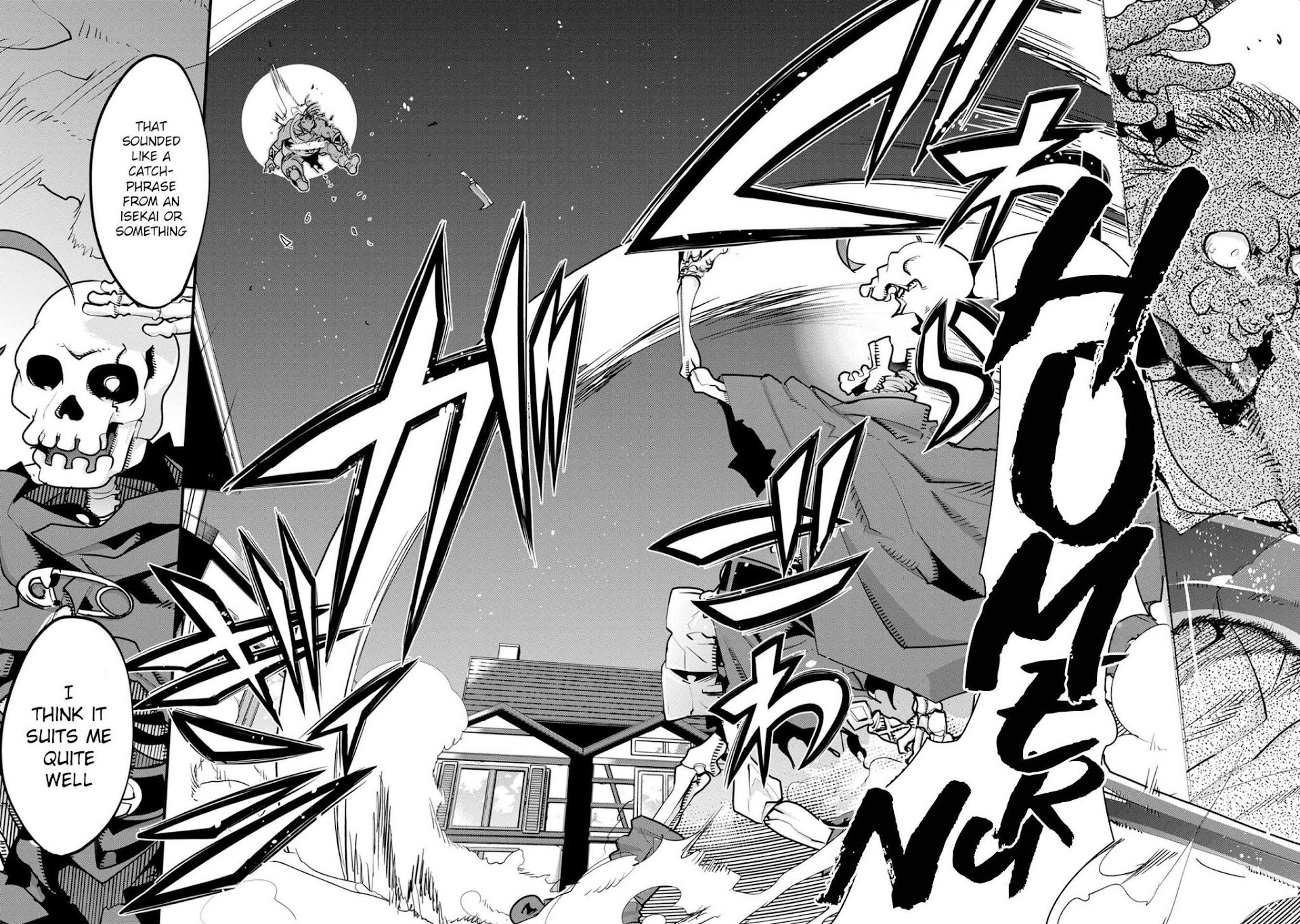 A Skeleton who was The Brave Chapter 1 page 44 - Chapter 1: The new adventurer (a skeleton) fights an orc in his first town!