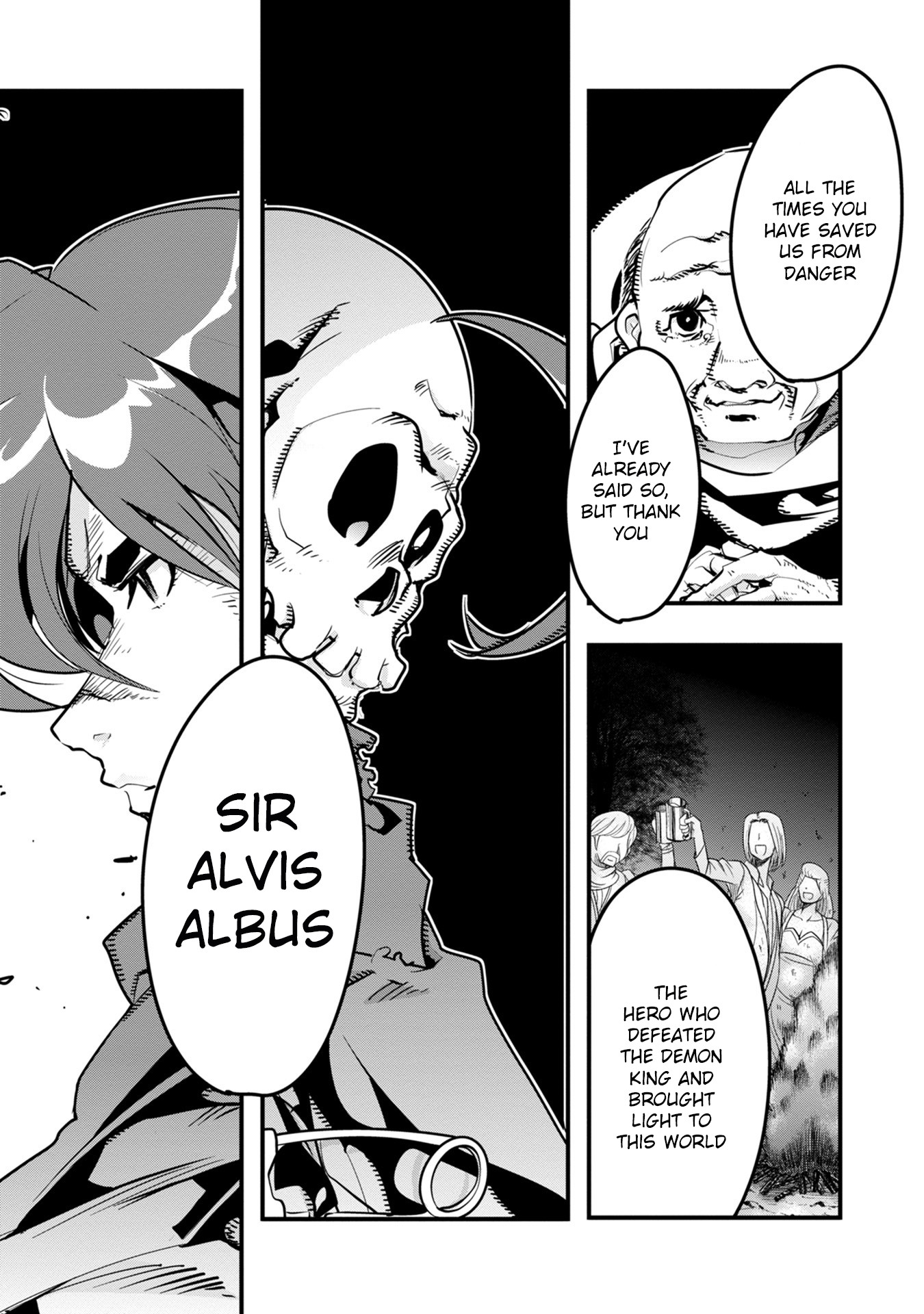 A Skeleton who was The Brave Chapter 1 page 48 - Chapter 1: The new adventurer (a skeleton) fights an orc in his first town!