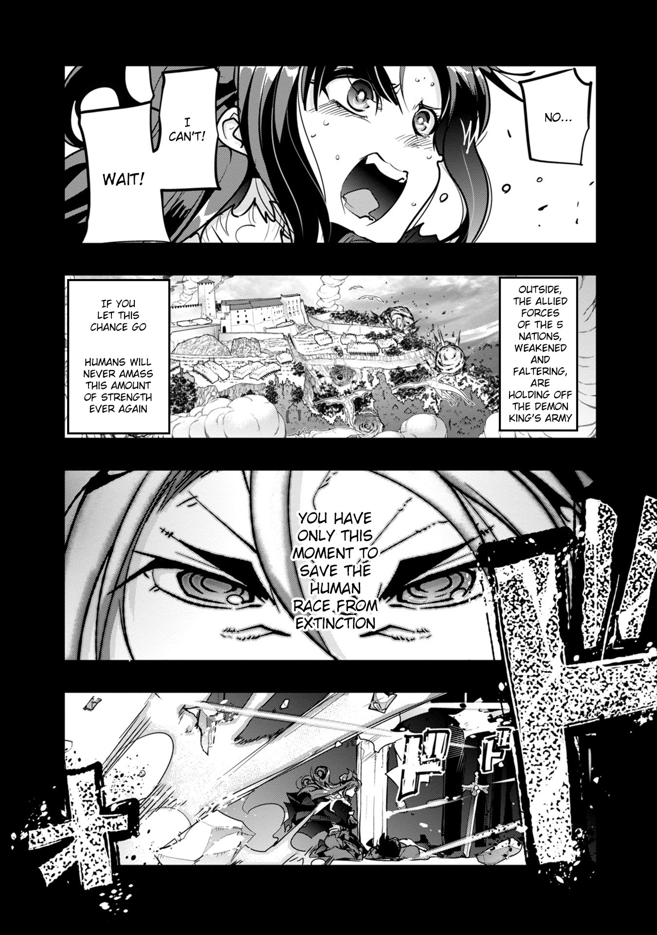A Skeleton who was The Brave Chapter 1 page 50 - Chapter 1: The new adventurer (a skeleton) fights an orc in his first town!