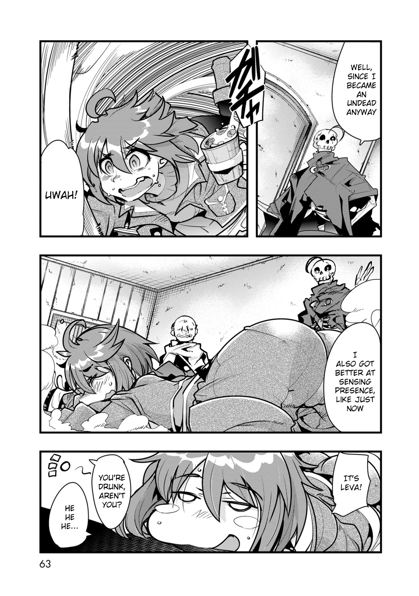 A Skeleton who was The Brave Chapter 1 page 59 - Chapter 1: The new adventurer (a skeleton) fights an orc in his first town!