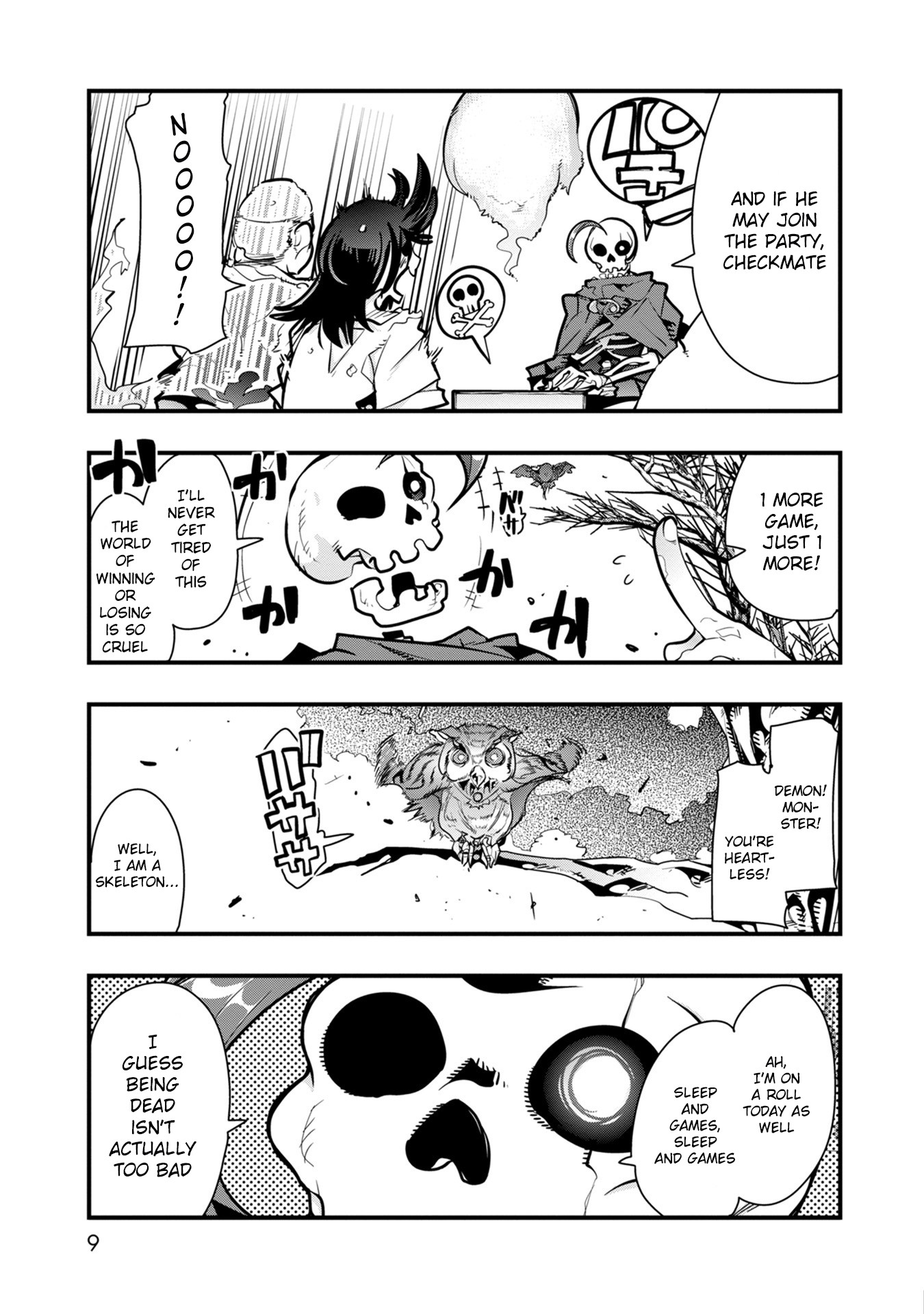 A Skeleton who was The Brave Chapter 1 page 7 - Chapter 1: The new adventurer (a skeleton) fights an orc in his first town!