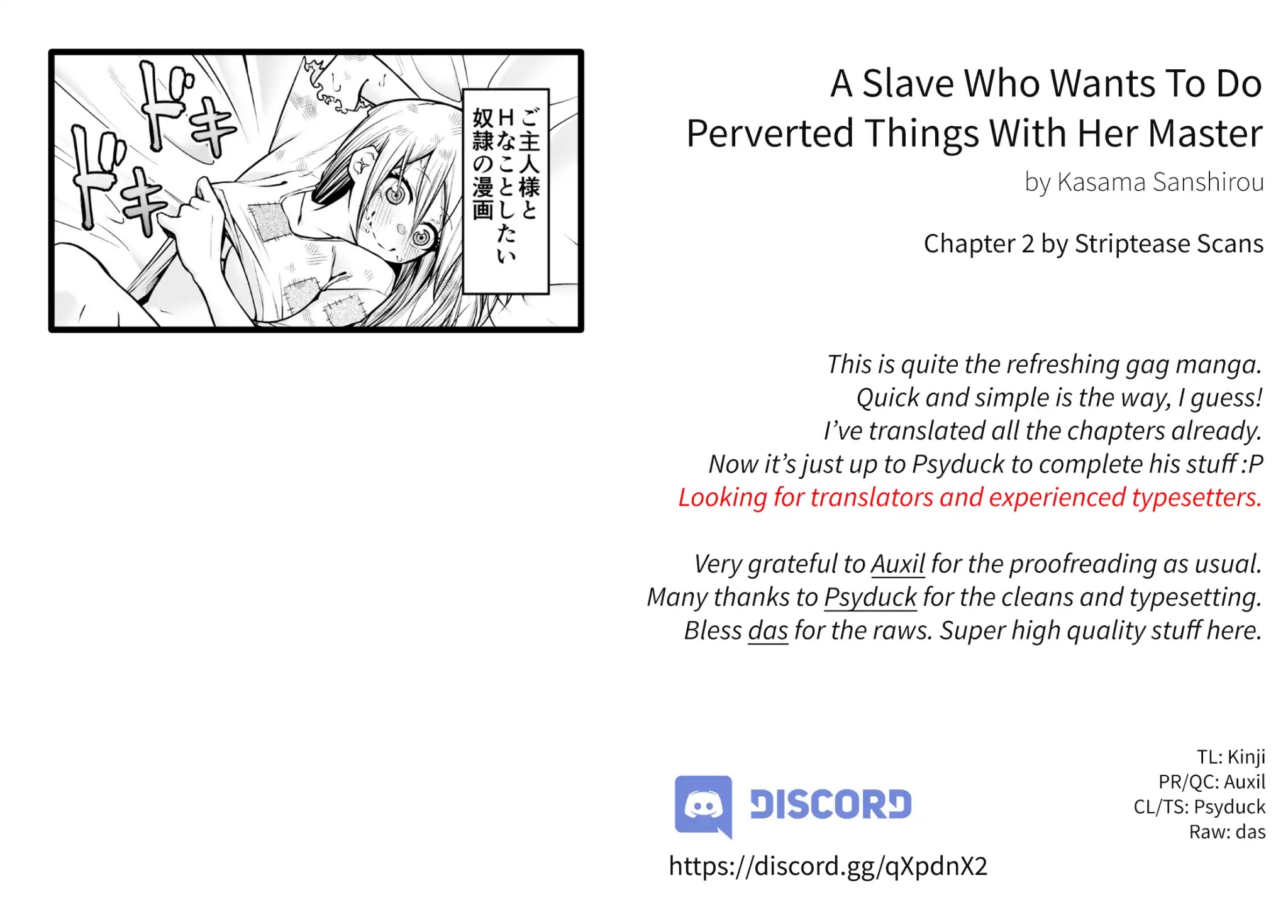 A Slave Who Wants To Do Perverted Things With Her Master Chapter 2 page 1 - Chapter 2