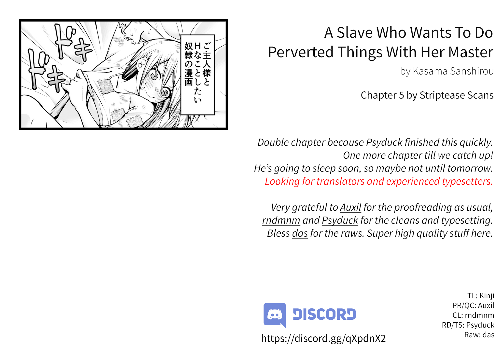 A Slave Who Wants To Do Perverted Things With Her Master Chapter 5 page 1 - Chapter 5