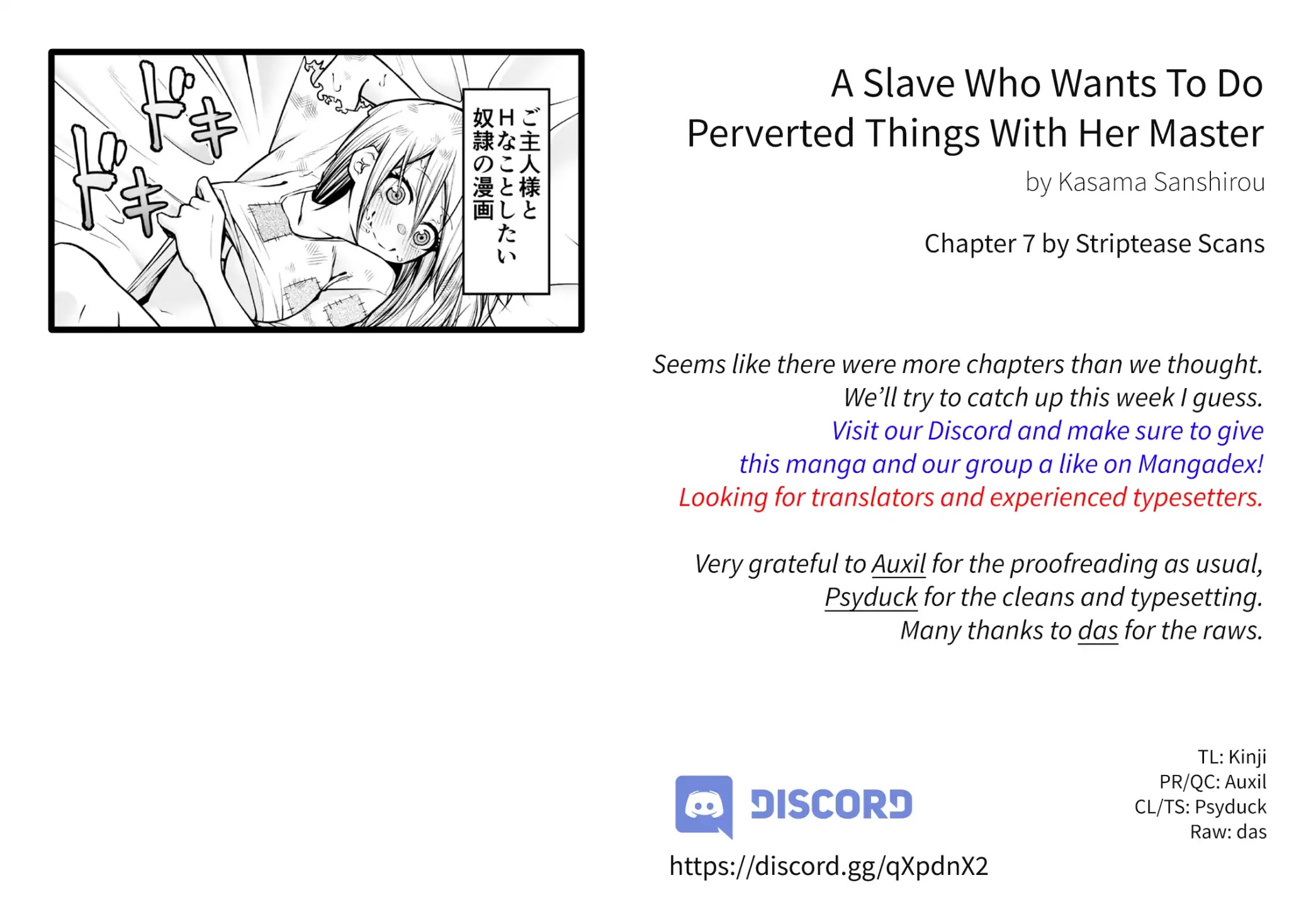 A Slave Who Wants To Do Perverted Things With Her Master Chapter 7 page 1 - Chapter 7