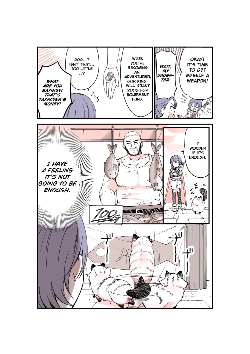 A Story about a Cat Reincarnated in a Different World Where There are no Cats. Chapter 4 page 1 - Chapter 4