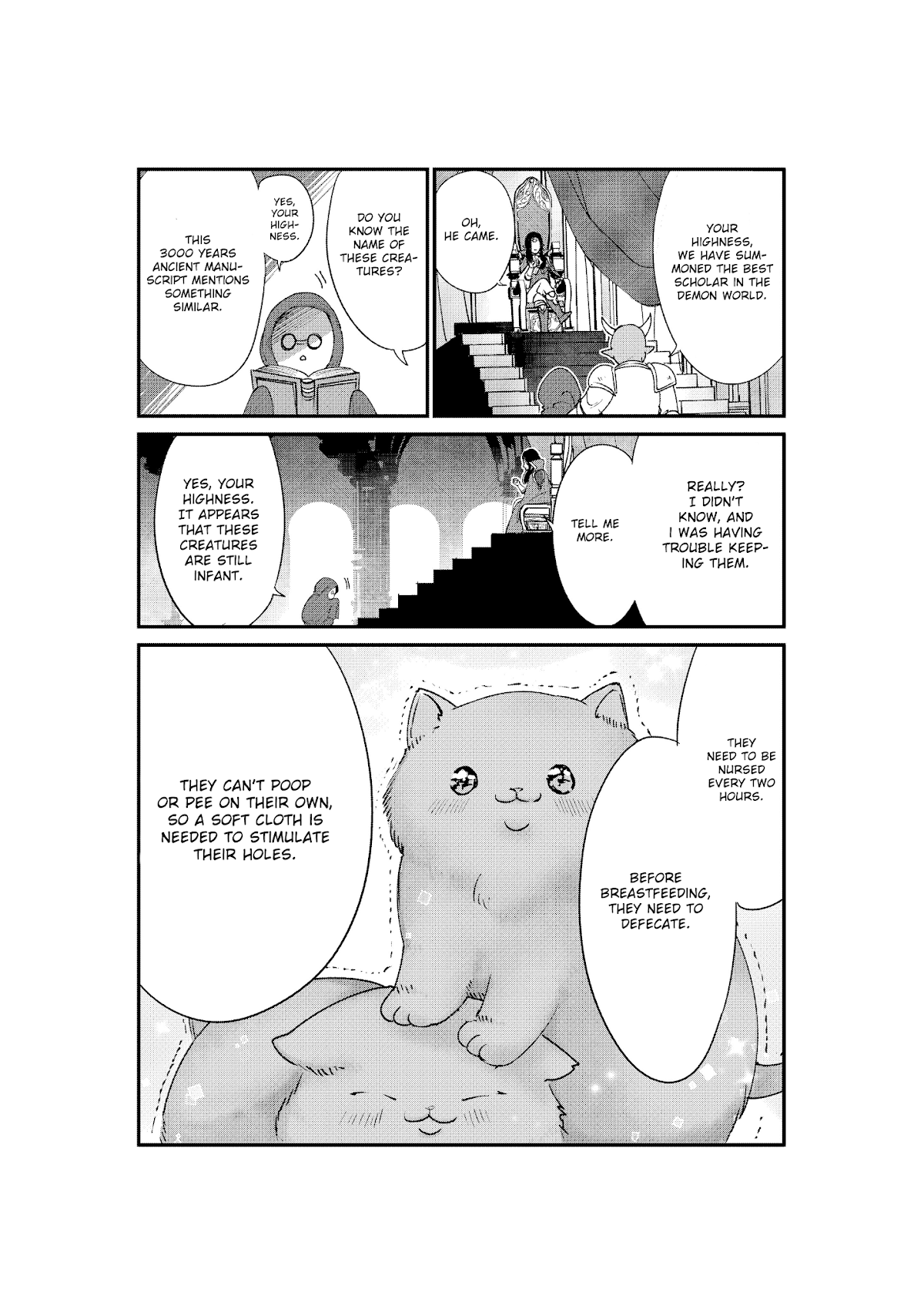 A Story about a Cat Reincarnated in a Different World Where There are no Cats. Chapter 7 page 1 - Chapter 7