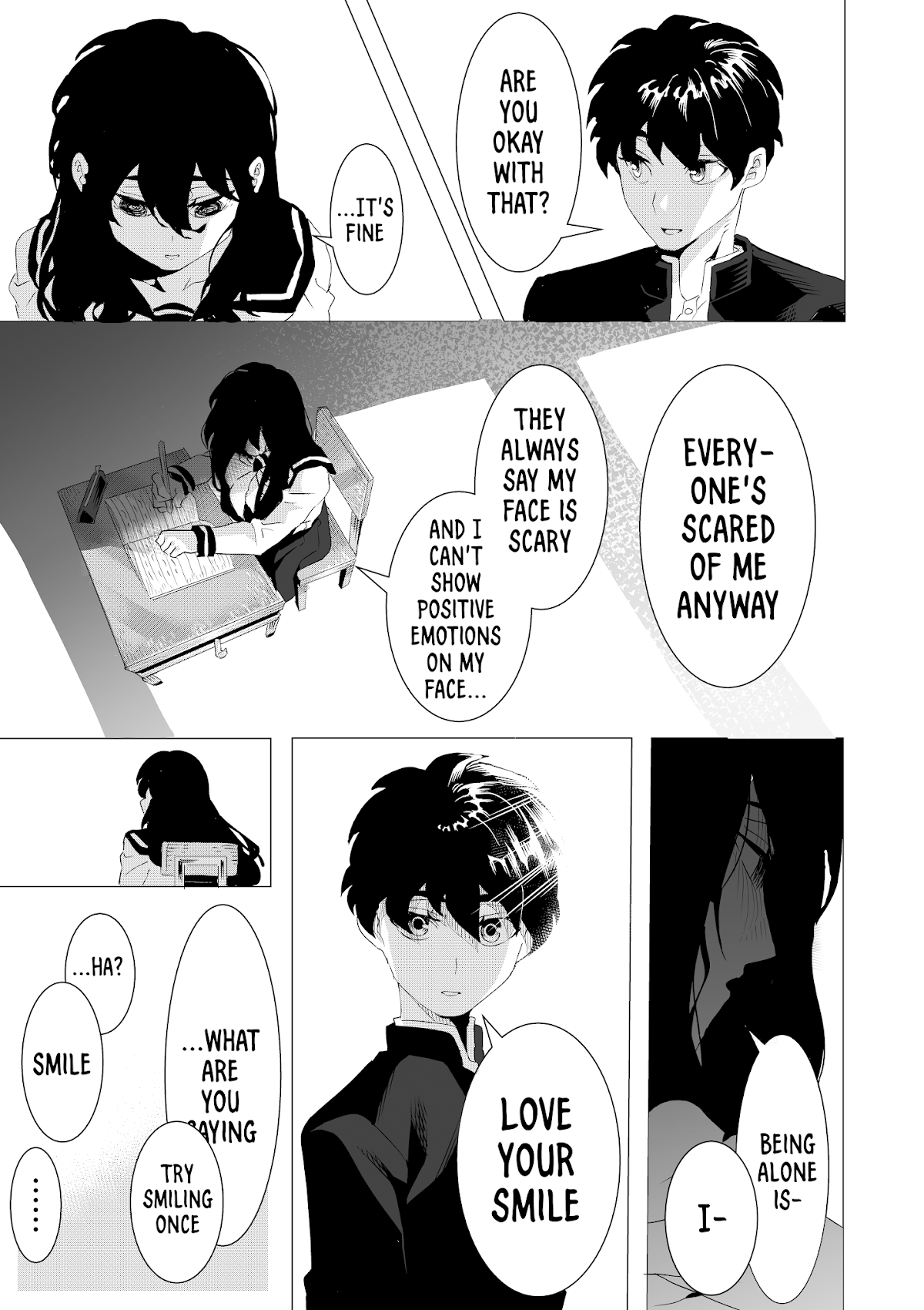 A Story About a Creepy Girl Smile Chapter 1 page 3 - Chapter 1