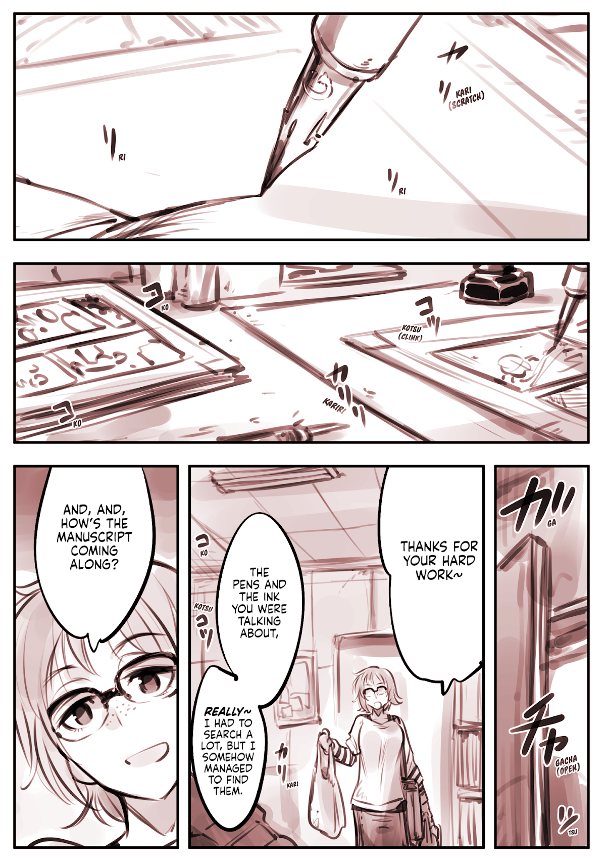 A Story About A Droid. Chapter 14.1 page 1 - Chapter 14.1: A story about a mangaka