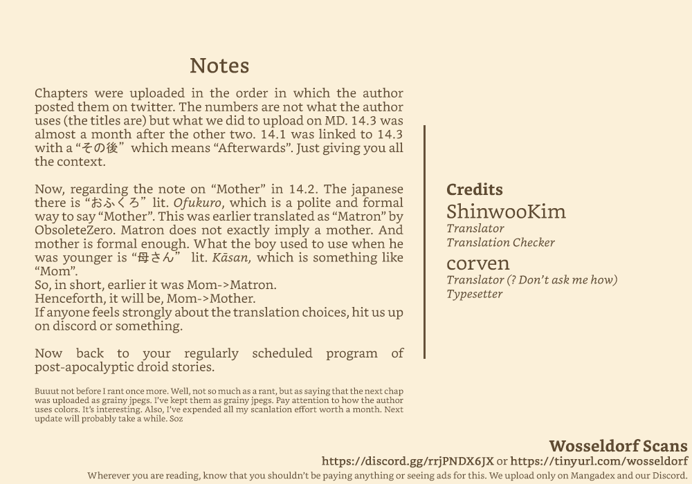 A Story About A Droid. Chapter 14.2 page 2 - Chapter 14.2: Readers’ reaction