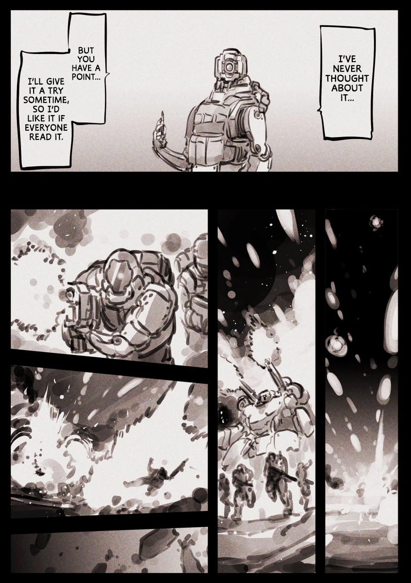 A Story About A Droid. Chapter 14.3 page 2 - Chapter 14.3: A story about a droid that can draw pictures