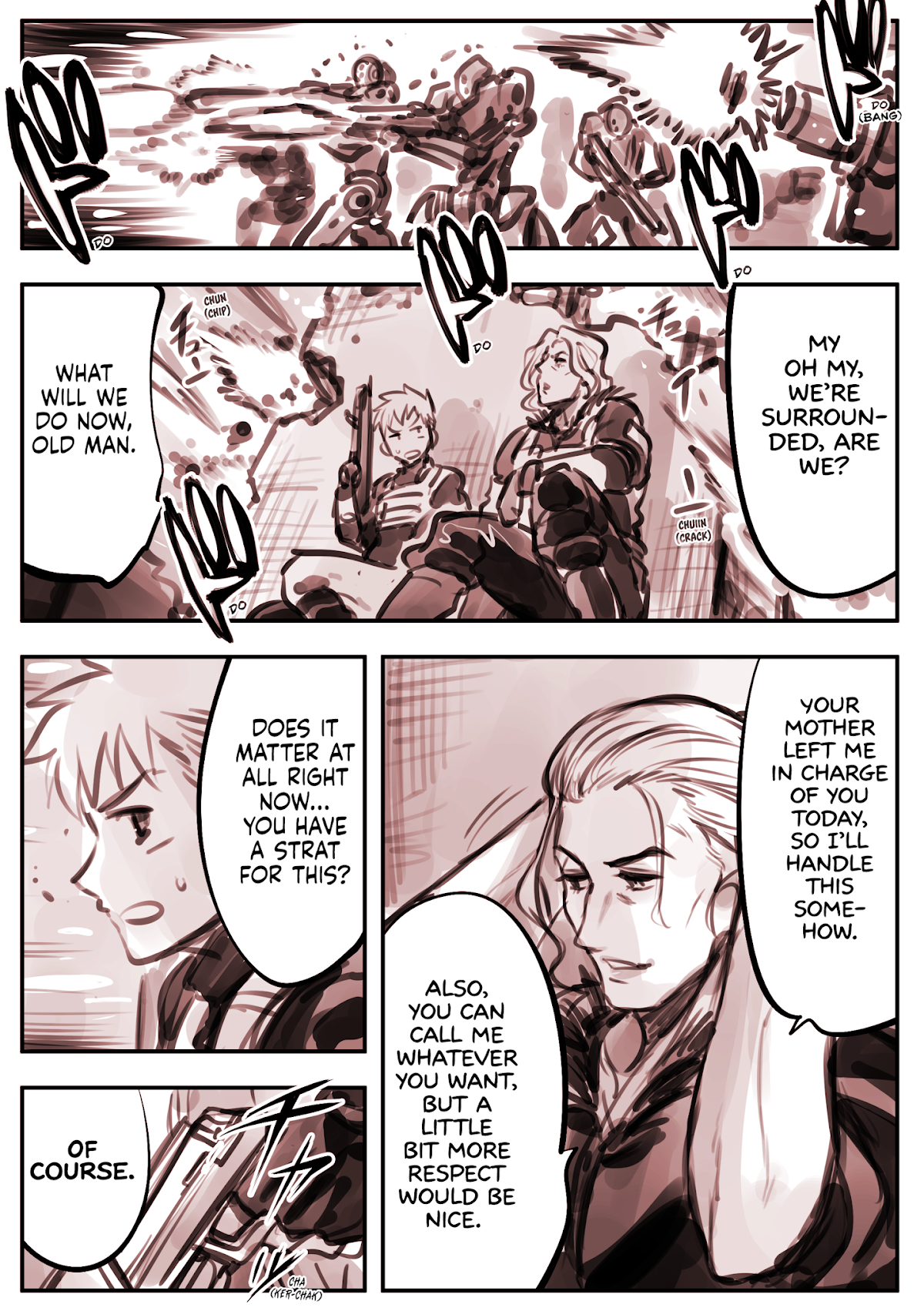 A Story About A Droid. Chapter 14.4 page 1 - Chapter 14.4: First two-person mission with the sis