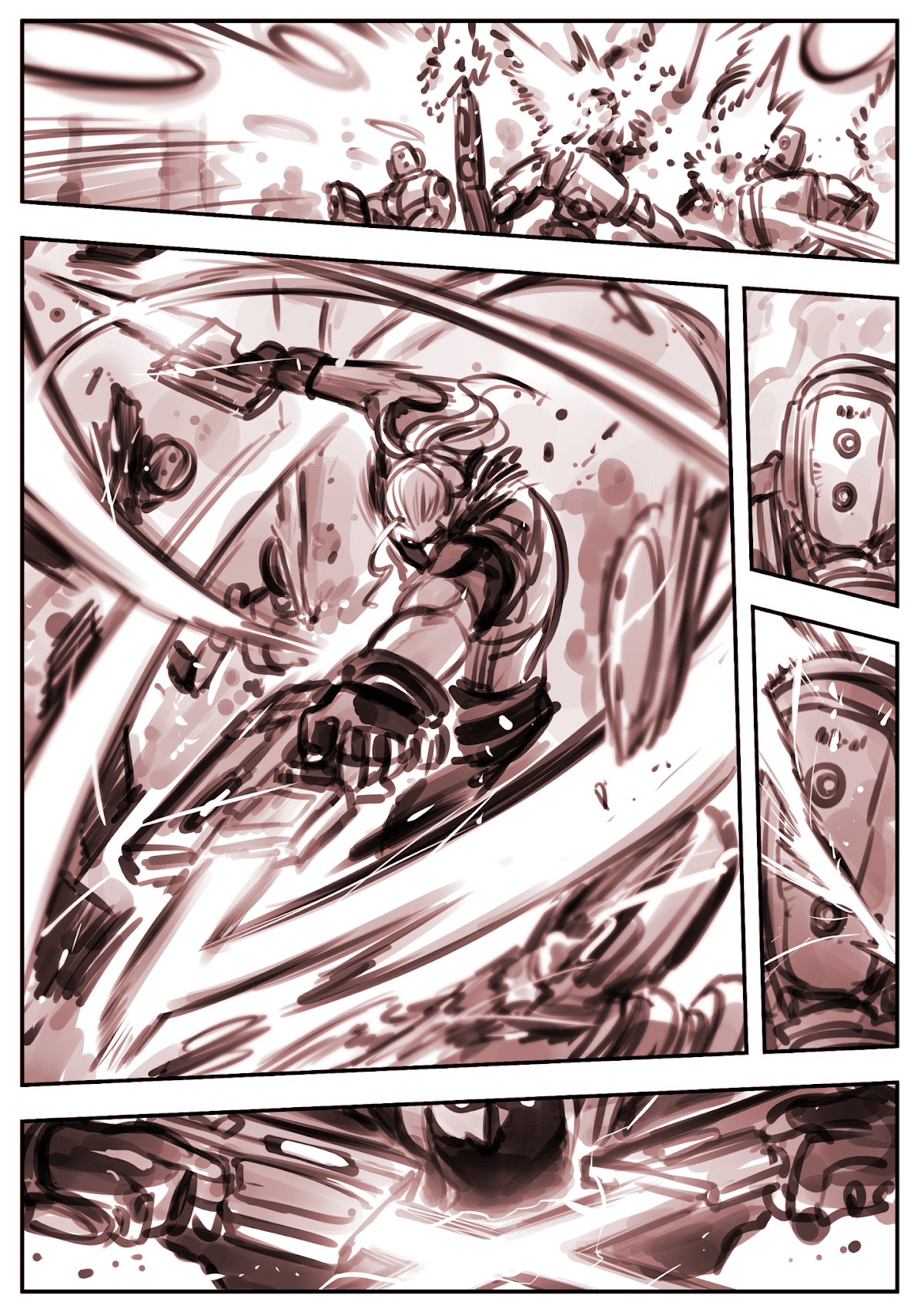 A Story About A Droid. Chapter 14.4 page 3 - Chapter 14.4: First two-person mission with the sis