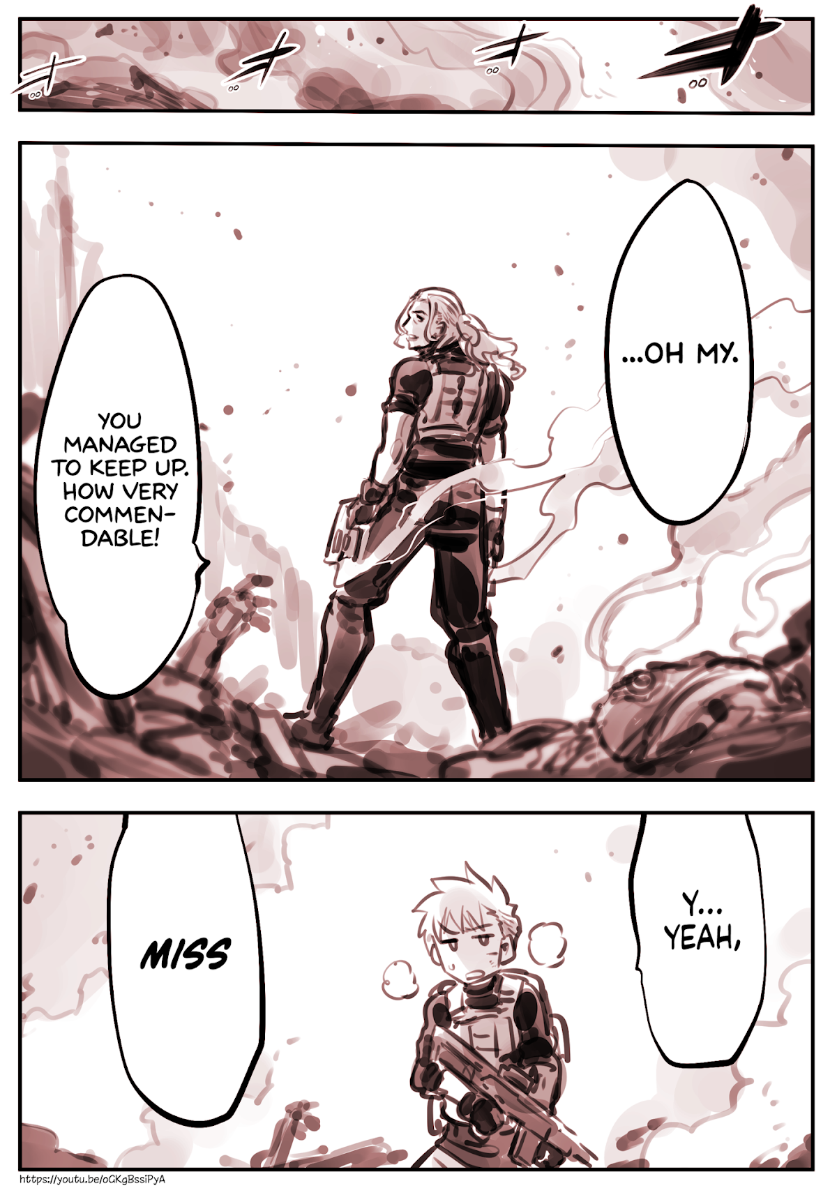 A Story About A Droid. Chapter 14.4 page 4 - Chapter 14.4: First two-person mission with the sis
