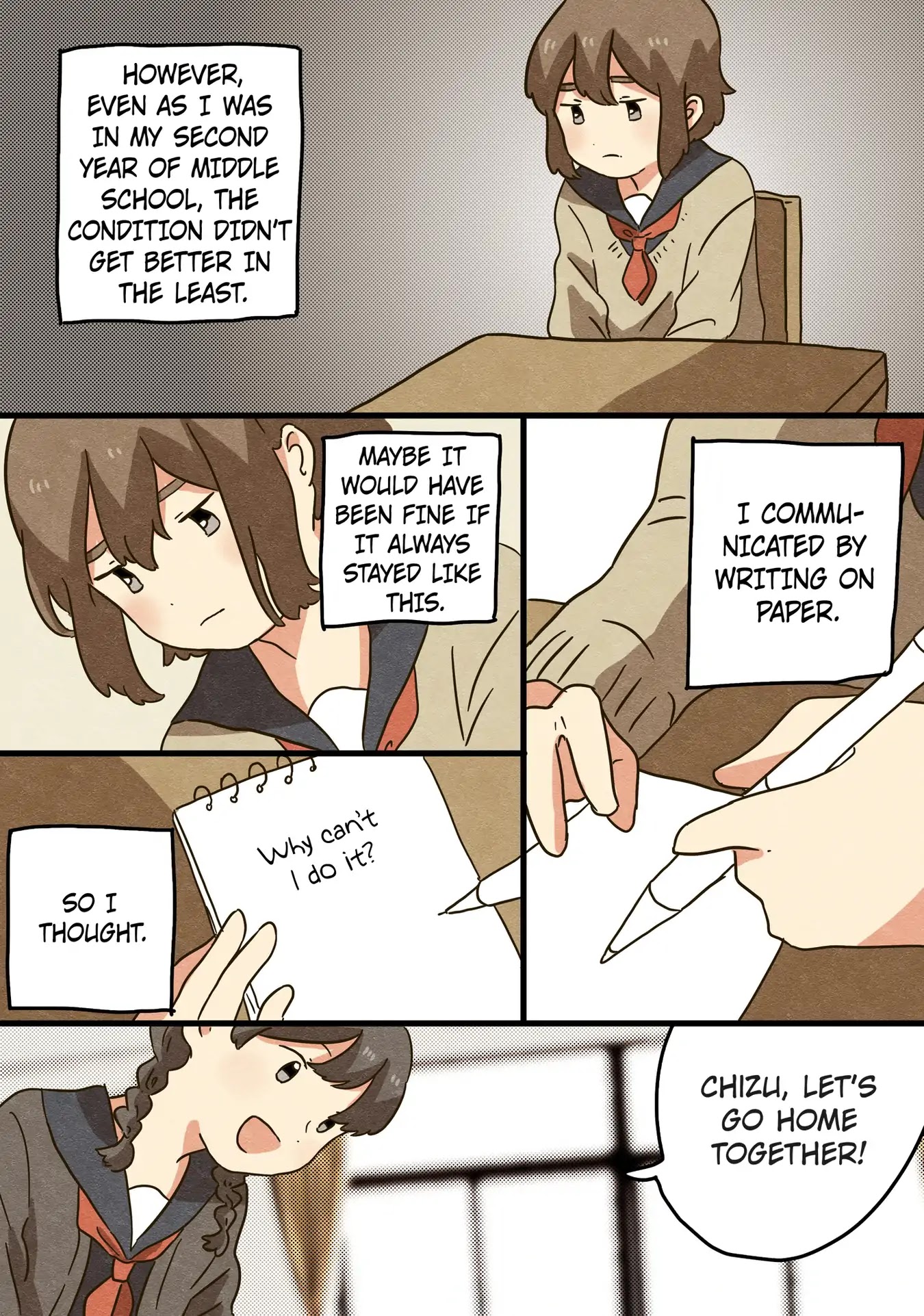 A Story About a Girl Who Developed Selective Mutism Chapter 0 page 14 - Chapter 0: Oneshot