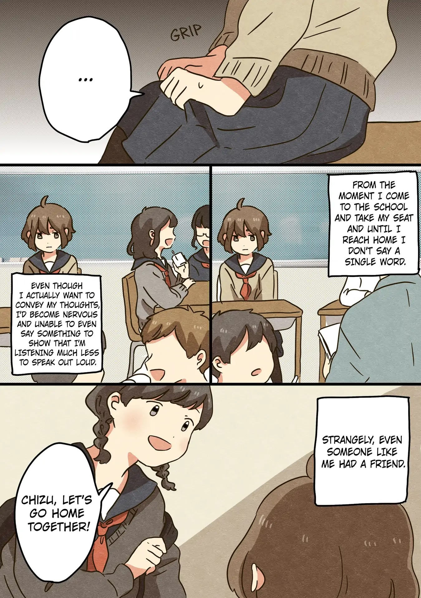 A Story About a Girl Who Developed Selective Mutism Chapter 0 page 3 - Chapter 0: Oneshot