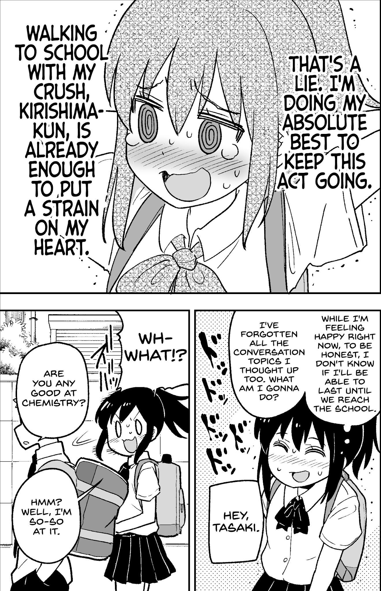 A Story About a Girl Who Pretended to Have a Frank Personality to Get Close to Her Crush Chapter 1 page 3 - Chapter 1