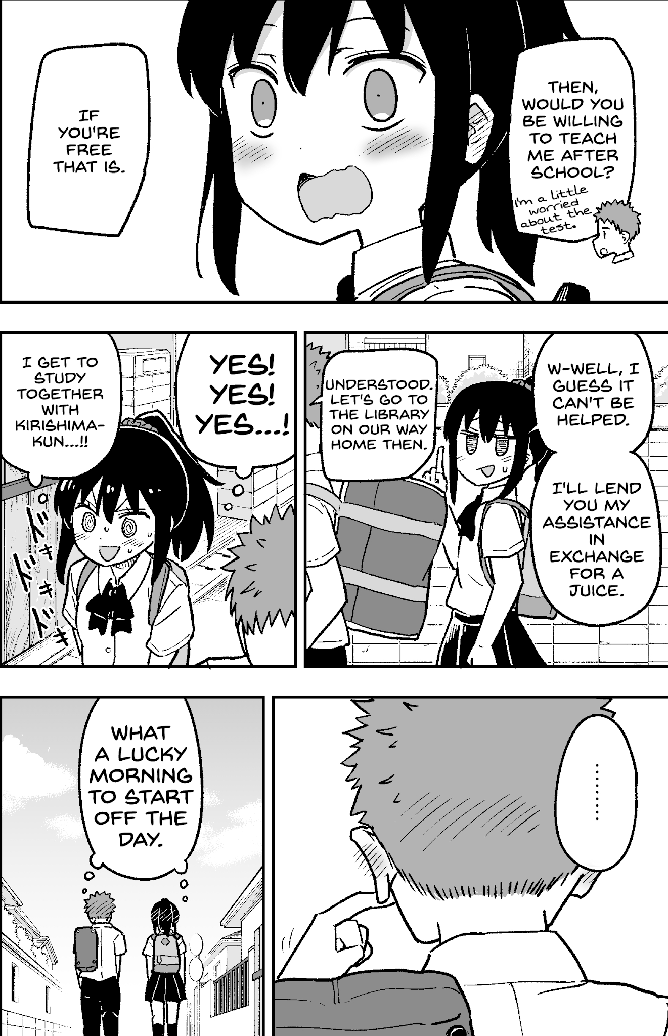 A Story About a Girl Who Pretended to Have a Frank Personality to Get Close to Her Crush Chapter 1 page 4 - Chapter 1