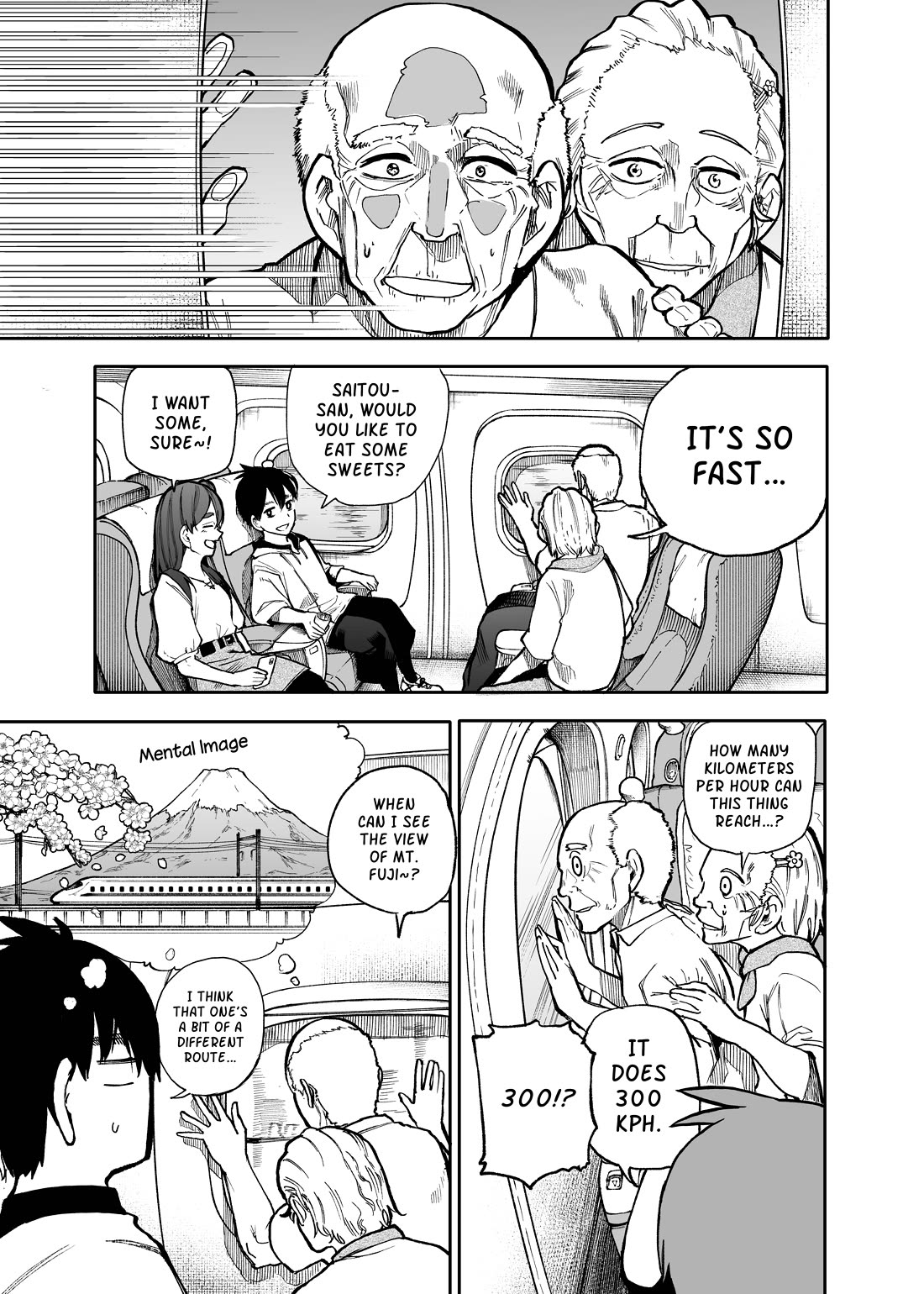 A Story About a Grandpa and Grandma Who Returned Back to Their Youth Chapter 100 page 1 - Chapter 100: Shinkansen (Bullet Train)