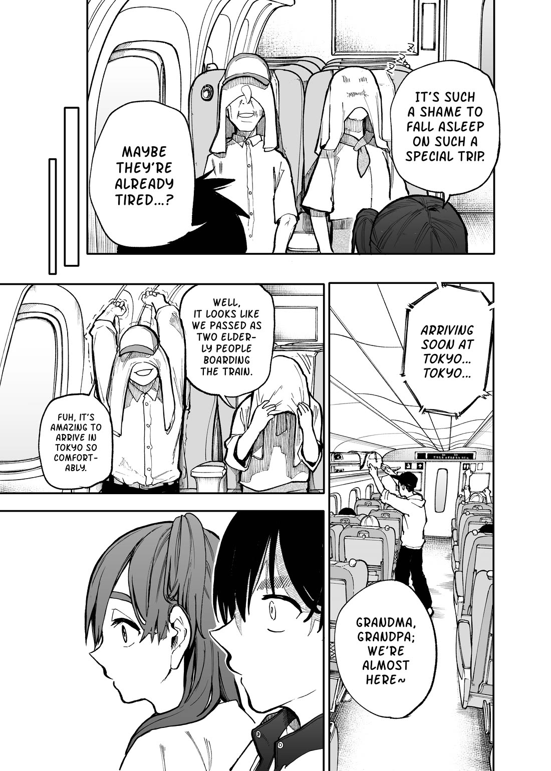 A Story About a Grandpa and Grandma Who Returned Back to Their Youth Chapter 100 page 3 - Chapter 100: Shinkansen (Bullet Train)