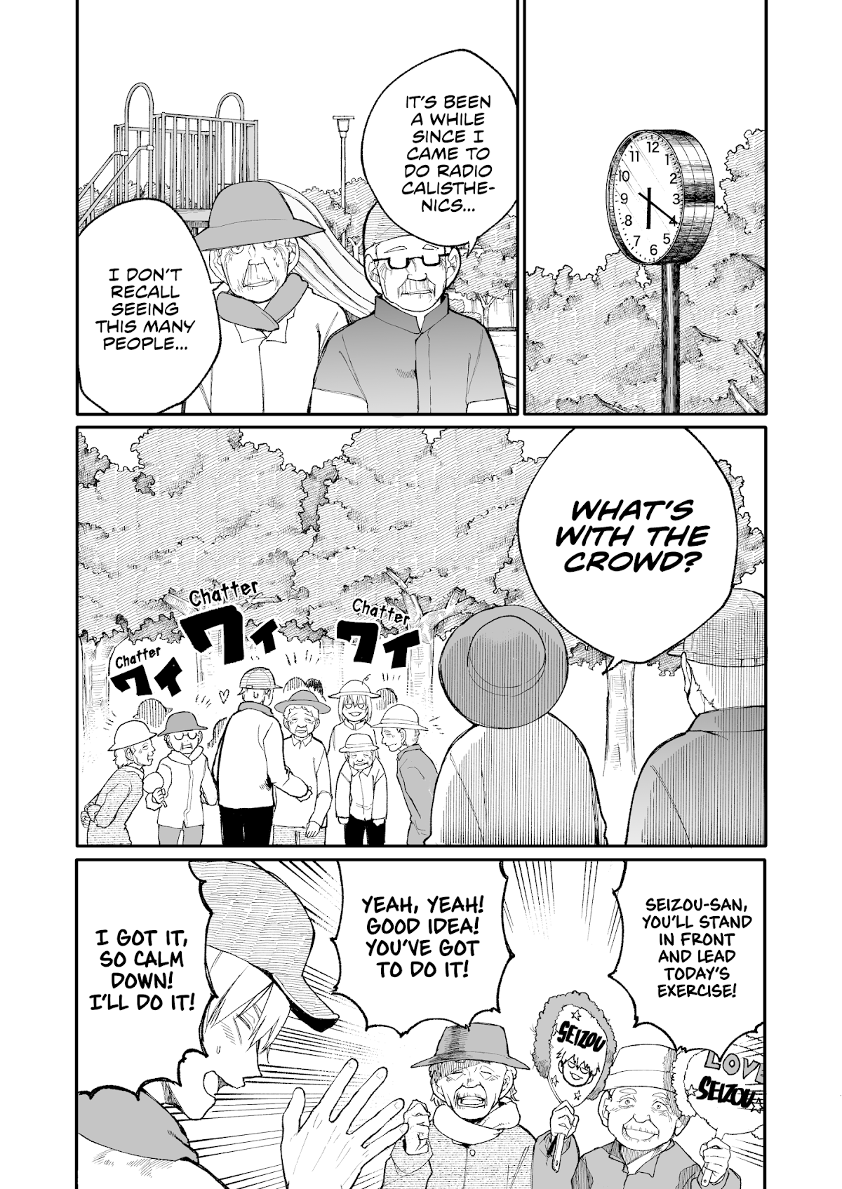 A Story About a Grandpa and Grandma Who Returned Back to Their Youth Chapter 31 page 1 - Chapter 31: Radio Calisthenics