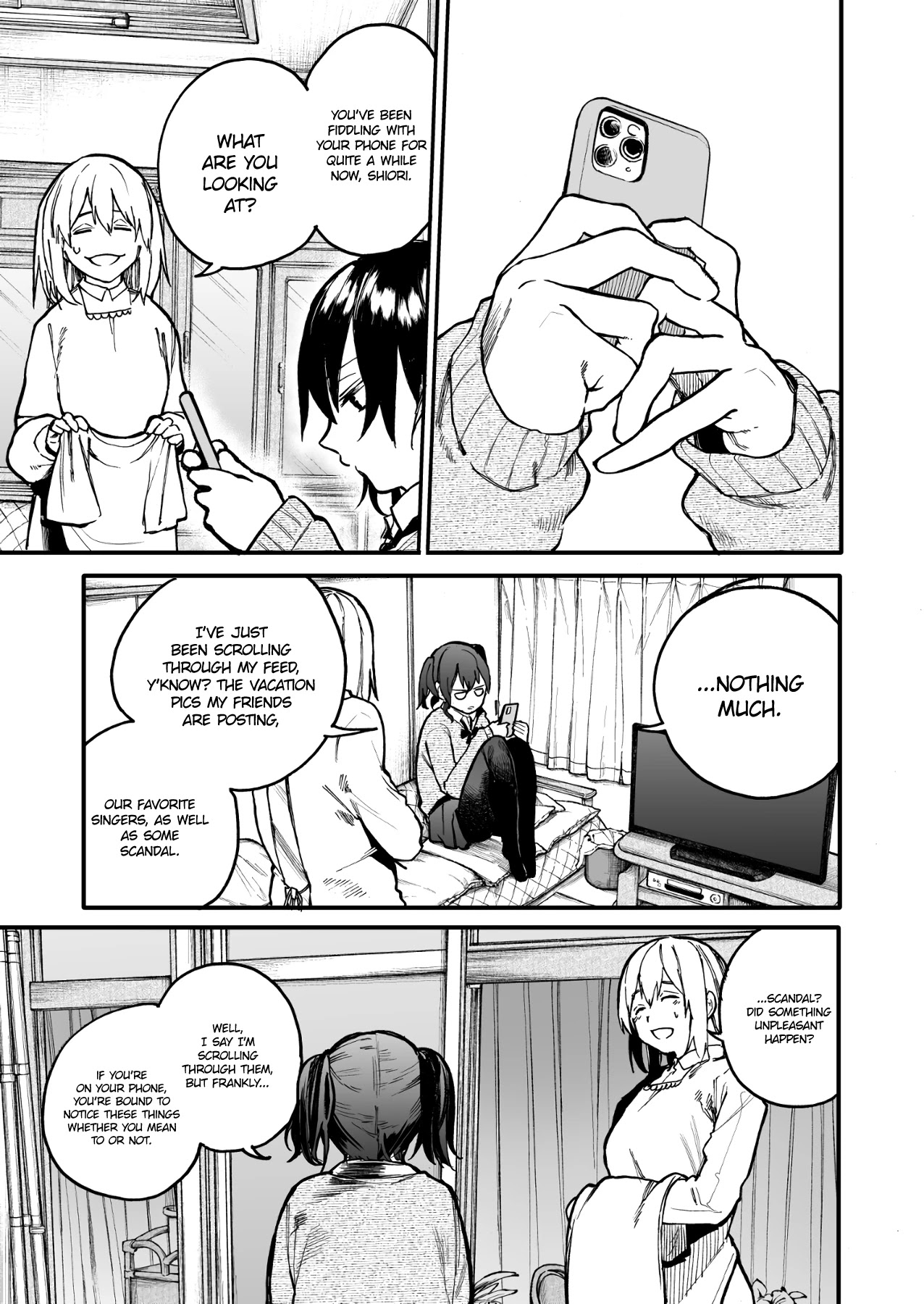A Story About a Grandpa and Grandma Who Returned Back to Their Youth Chapter 41 page 1 - Chapter 41: Shiori And Social Media