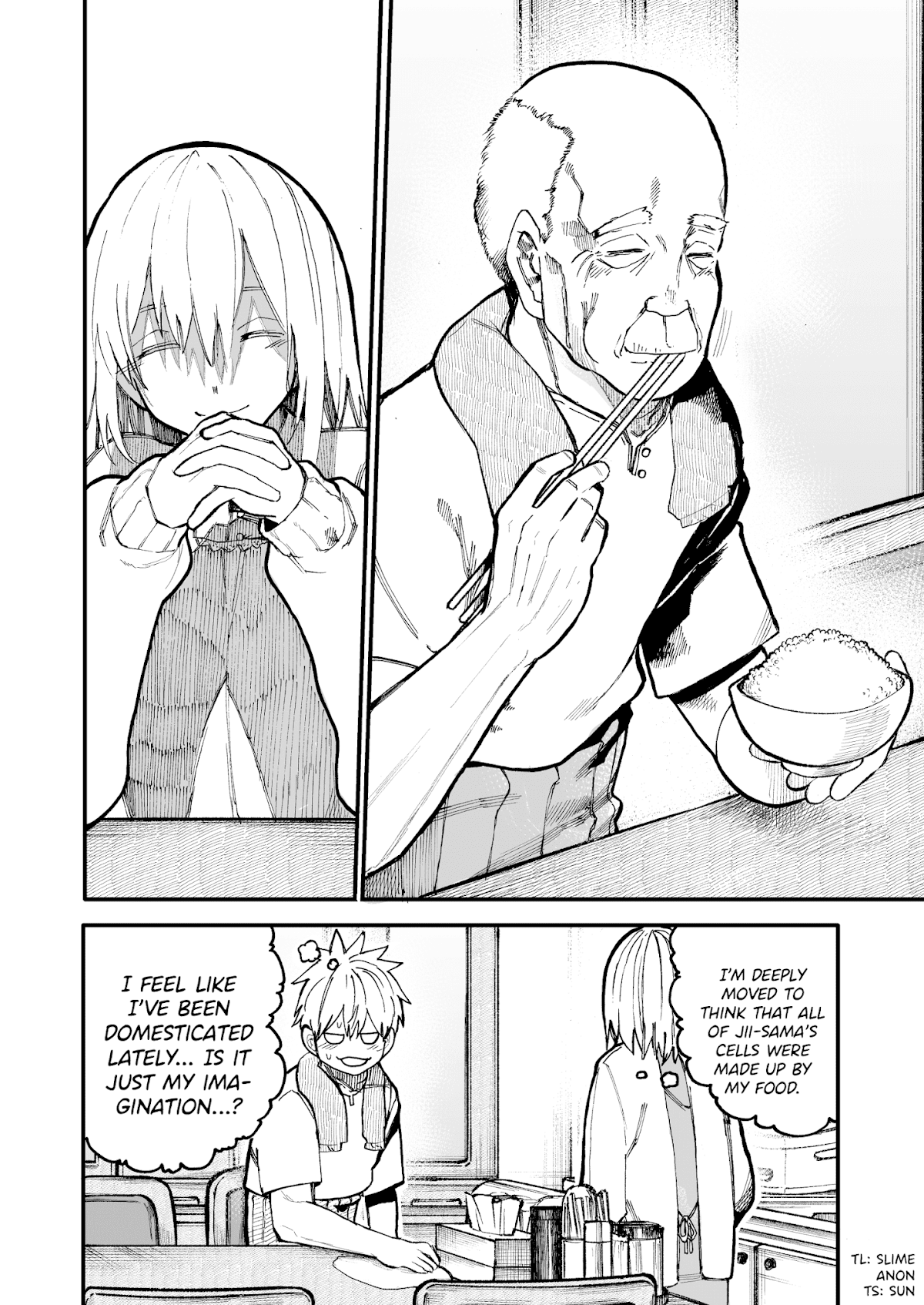 A Story About a Grandpa and Grandma Who Returned Back to Their Youth Chapter 45 page 4 - Chapter 45: Feeding