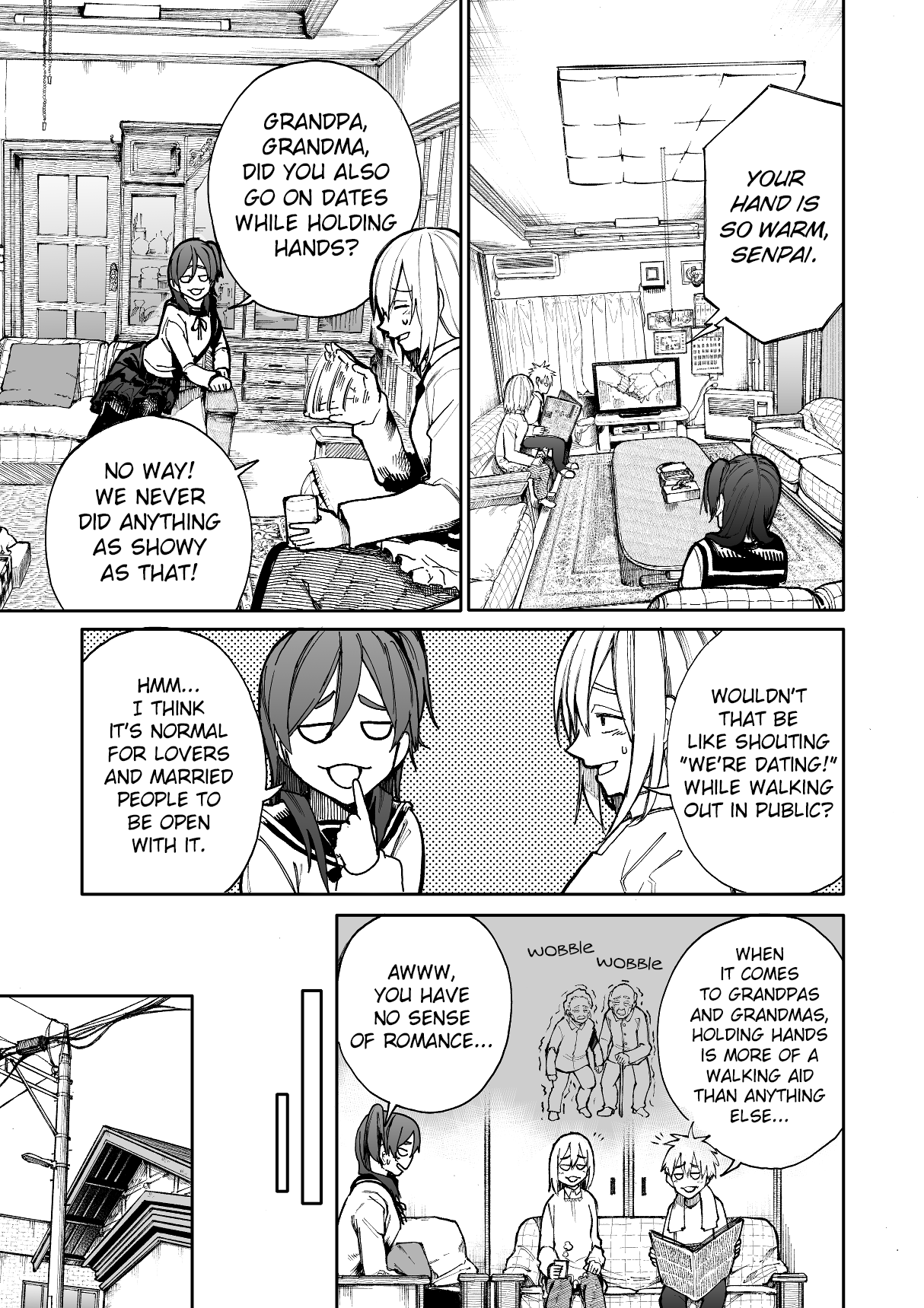 A Story About a Grandpa and Grandma Who Returned Back to Their Youth Chapter 65 page 2 - Chapter 65: Holding Hands