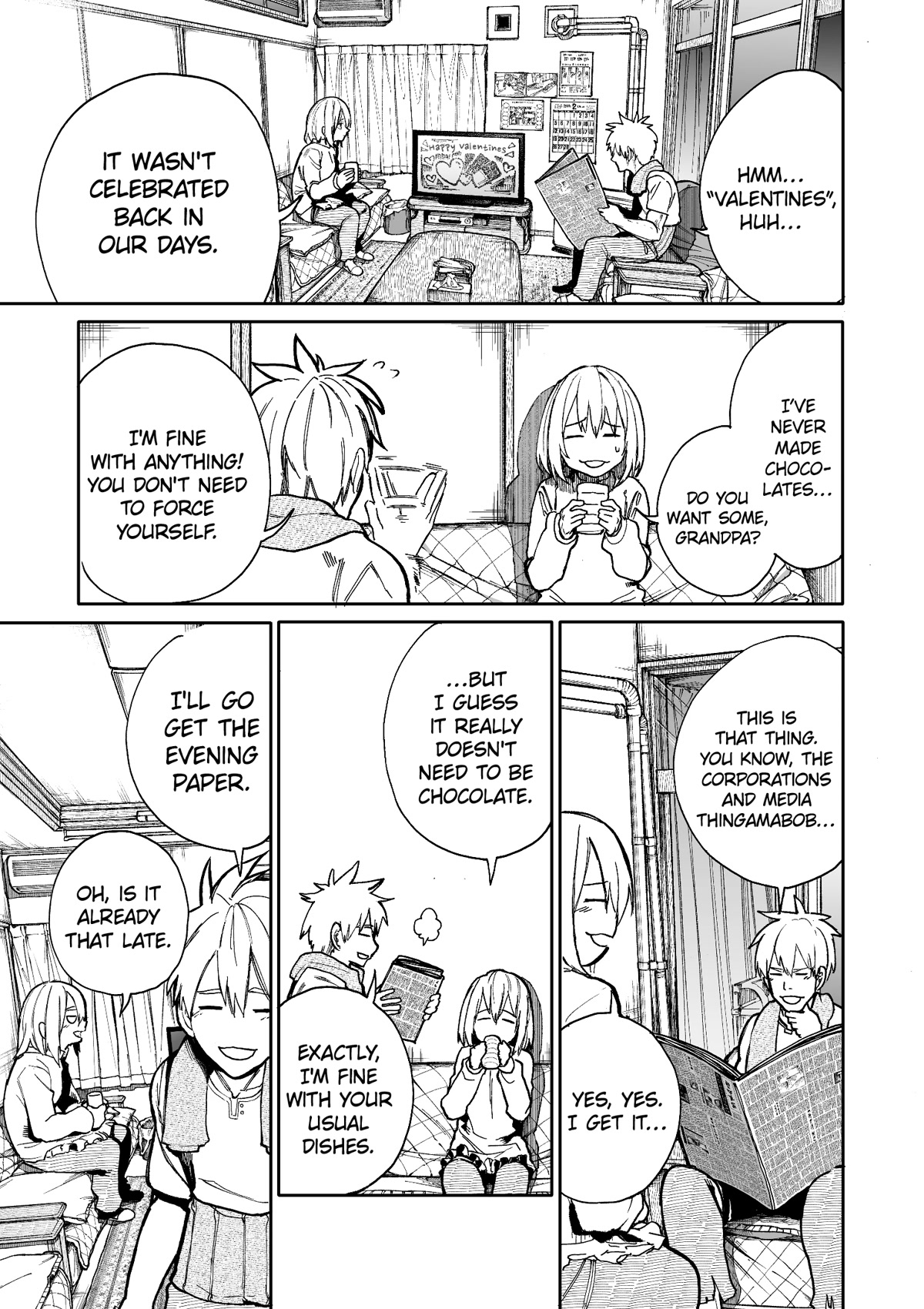 A Story About a Grandpa and Grandma Who Returned Back to Their Youth Chapter 70 page 1 - Chapter 70: Valentine
