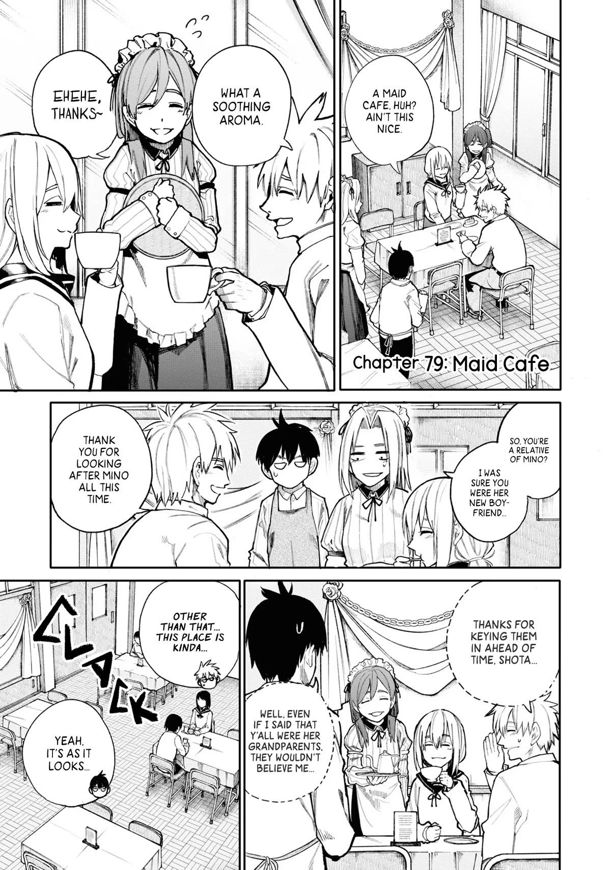 A Story About a Grandpa and Grandma Who Returned Back to Their Youth Chapter 79 page 1 - Chapter 79: Maid Cafe