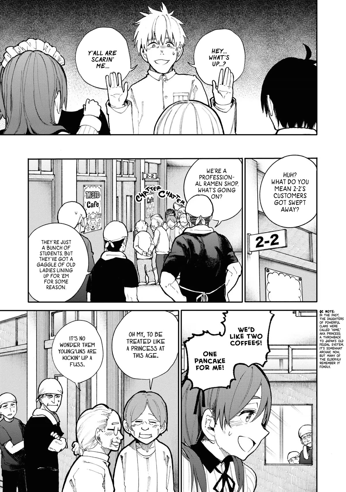 A Story About a Grandpa and Grandma Who Returned Back to Their Youth Chapter 79 page 3 - Chapter 79: Maid Cafe
