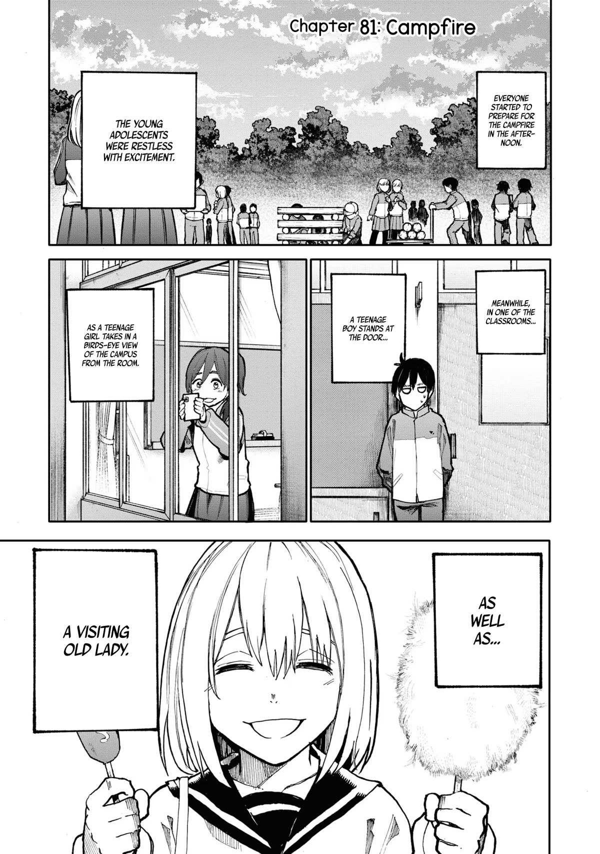 A Story About a Grandpa and Grandma Who Returned Back to Their Youth Chapter 81 page 1 - Chapter 81: Campfire