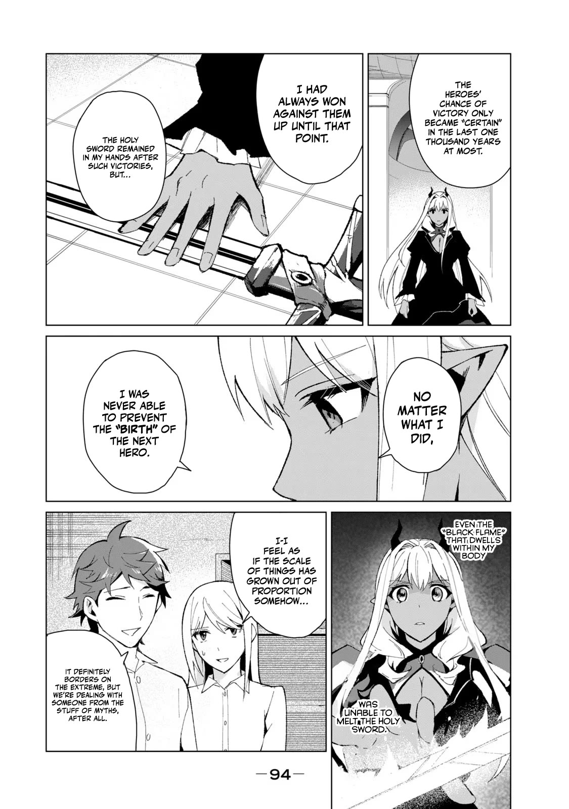 A Story About a Hero Exterminating a Dragon-Class Beautiful Girl Demon Queen, Who Has Very Low Self-Esteem, With Love! Chapter 14 page 4 - Chapter 14