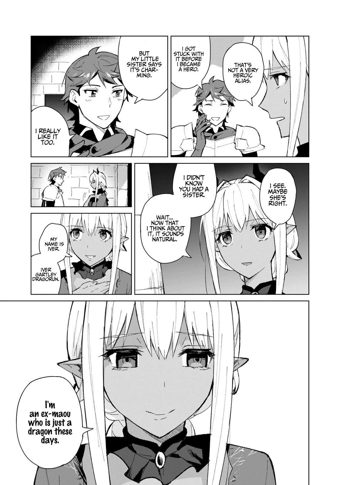 A Story About a Hero Exterminating a Dragon-Class Beautiful Girl Demon Queen, Who Has Very Low Self-Esteem, With Love! Chapter 6 page 8 - Chapter 6: Does a new hero dream of doing lewd things with a black dragon
