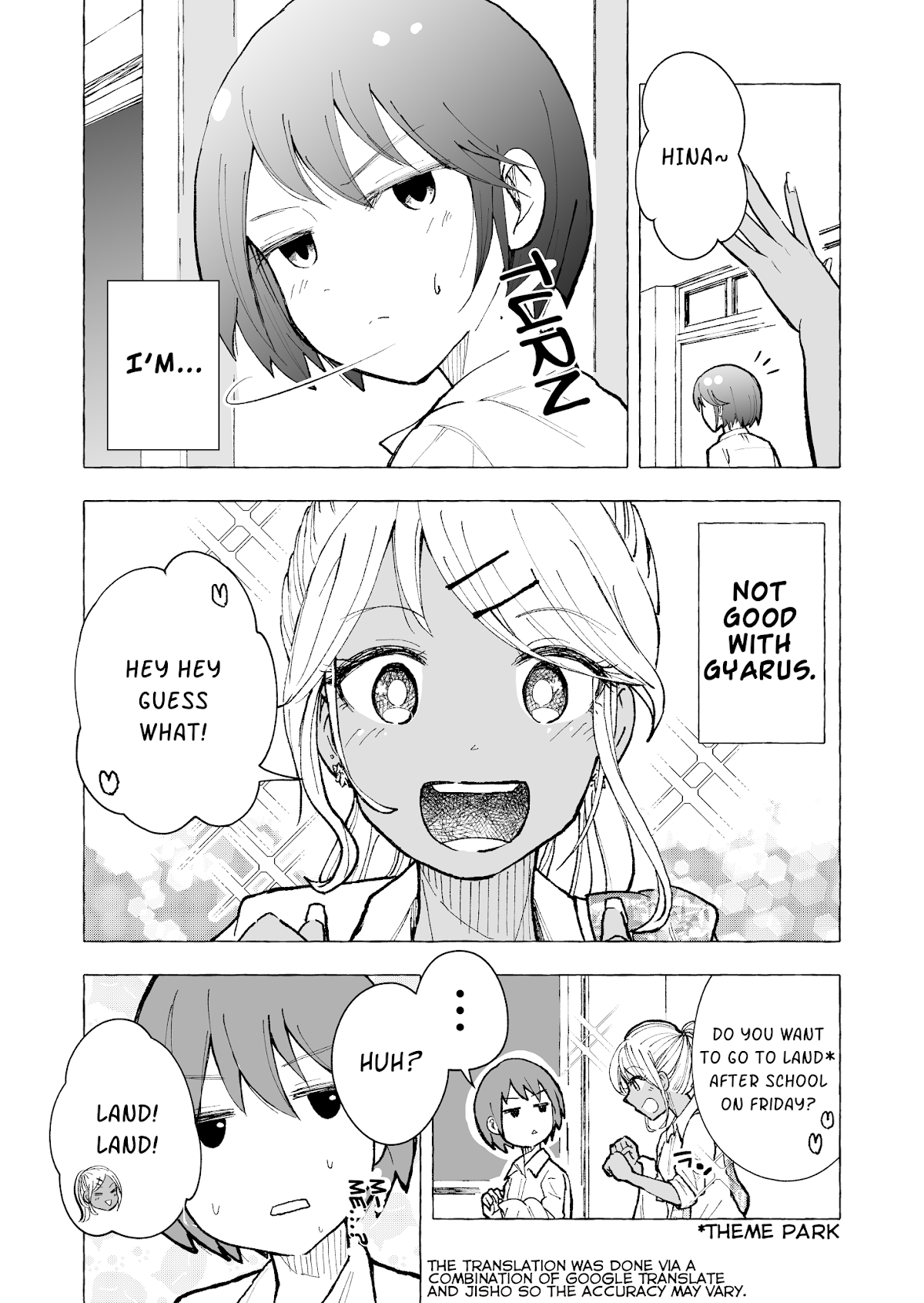 A Story About a Lone Girl Who’s Not Good with Gyarus Chapter 11 page 1 - Chapter 11