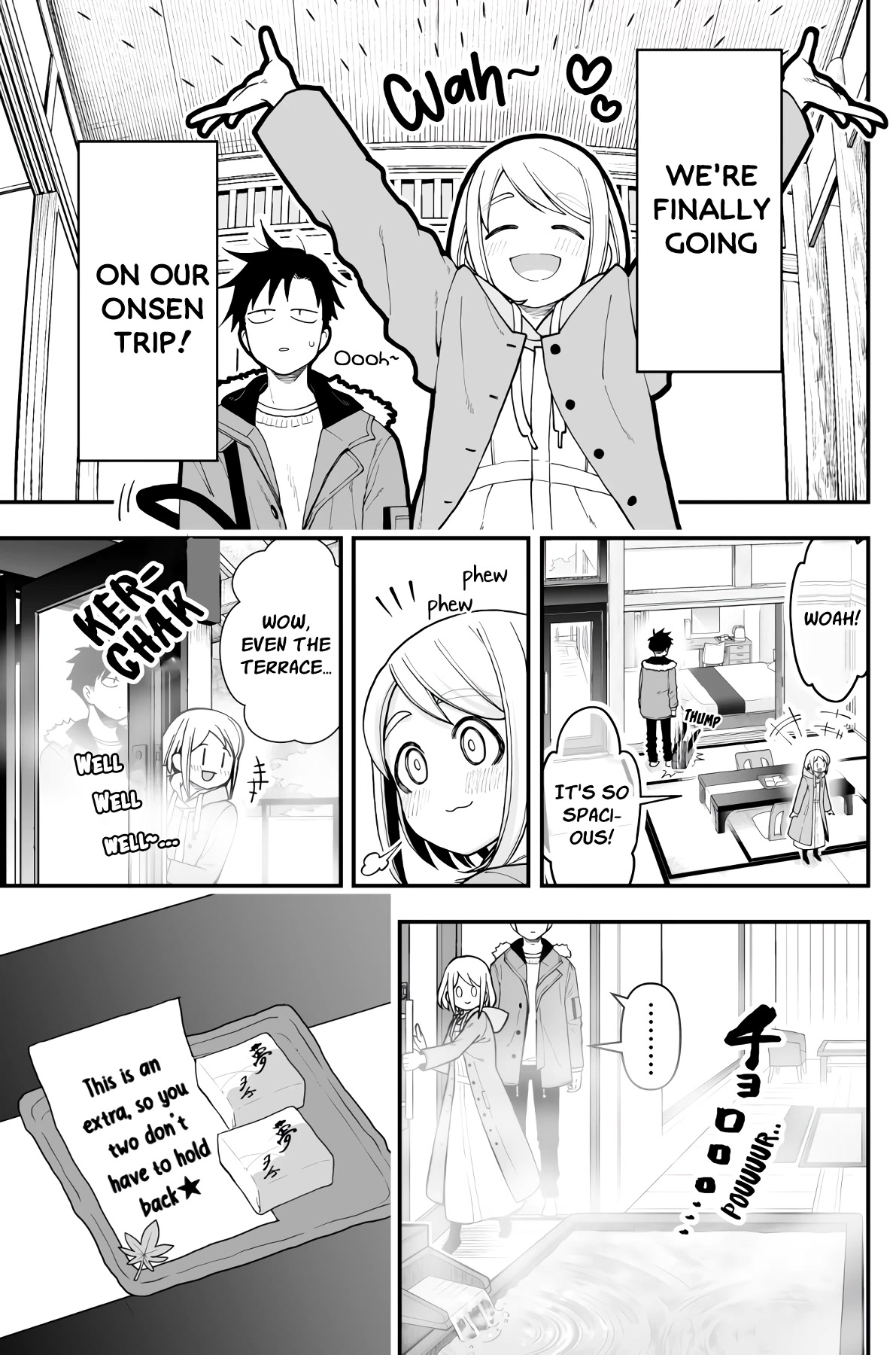 A Story About a Man and a Woman and When They Sleep Together, Money Appears Out of Nowhere - Extra Chapter 7 page 2 - Chapter 7: Hot spring tour