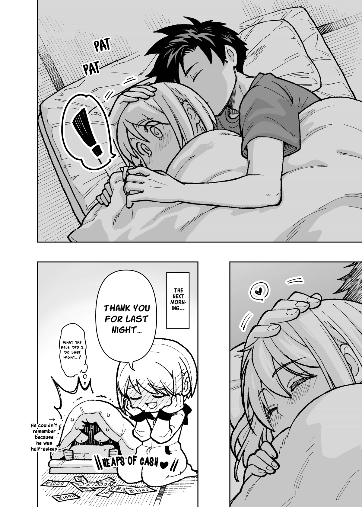 A Story About a Man and a Woman and When They Sleep Together, Money Appears Out of Nowhere - Extra Chapter 9 page 3 - Chapter 9: Nightmare [END]