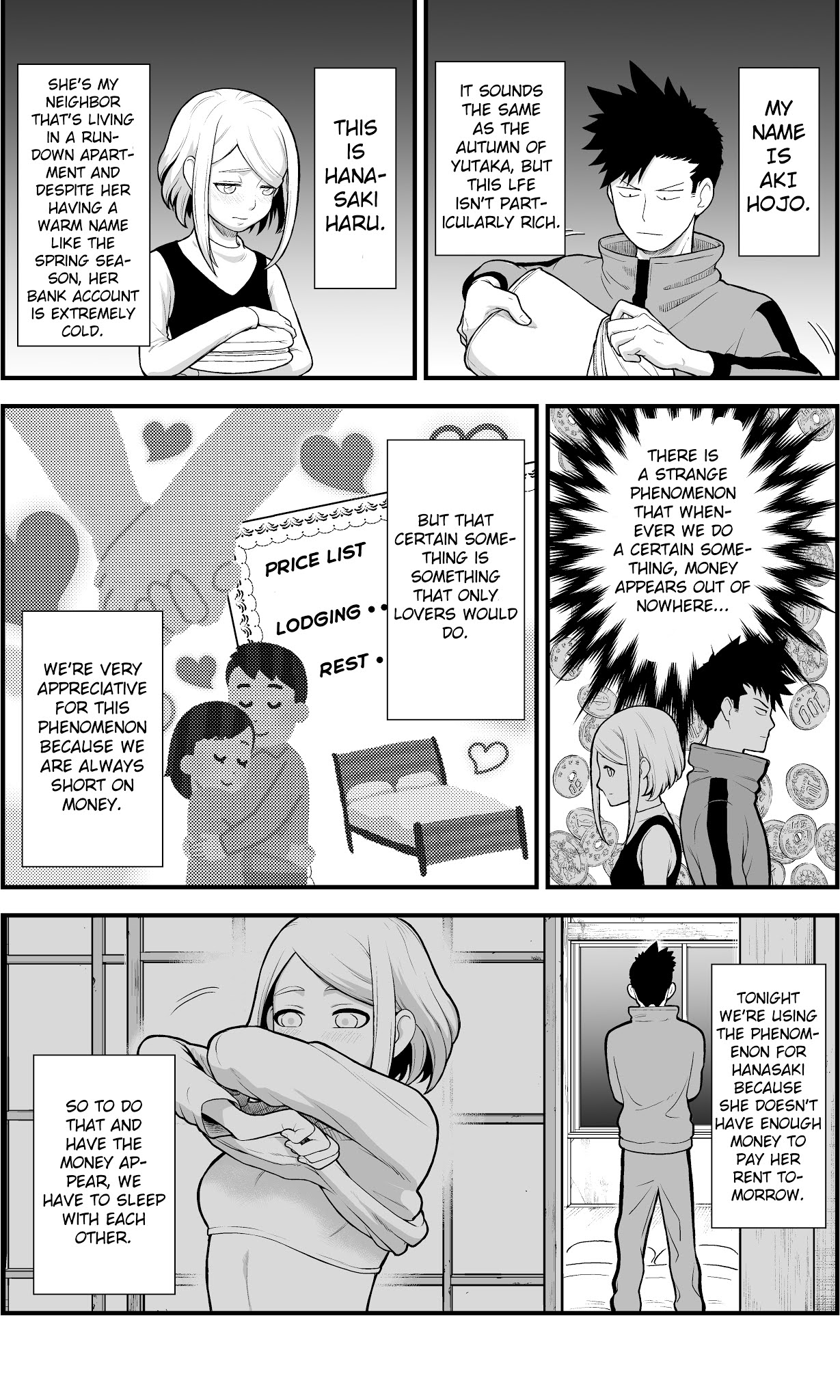 A Story About a Man and a Woman and When They Sleep Together, Money Appears Out of Nowhere Chapter 1 page 2 - Chapter 1