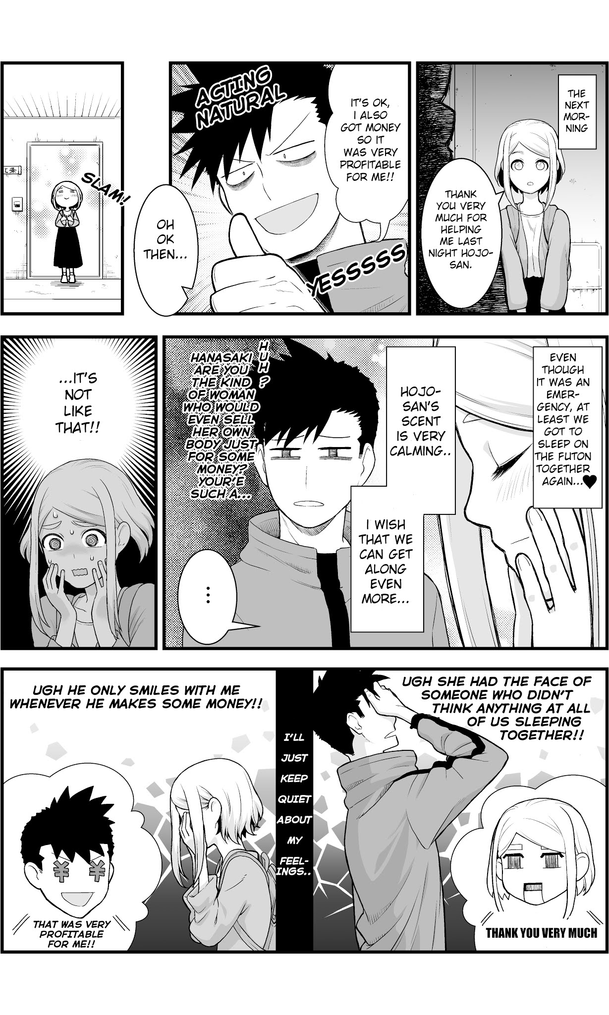 A Story About a Man and a Woman and When They Sleep Together, Money Appears Out of Nowhere Chapter 1 page 4 - Chapter 1