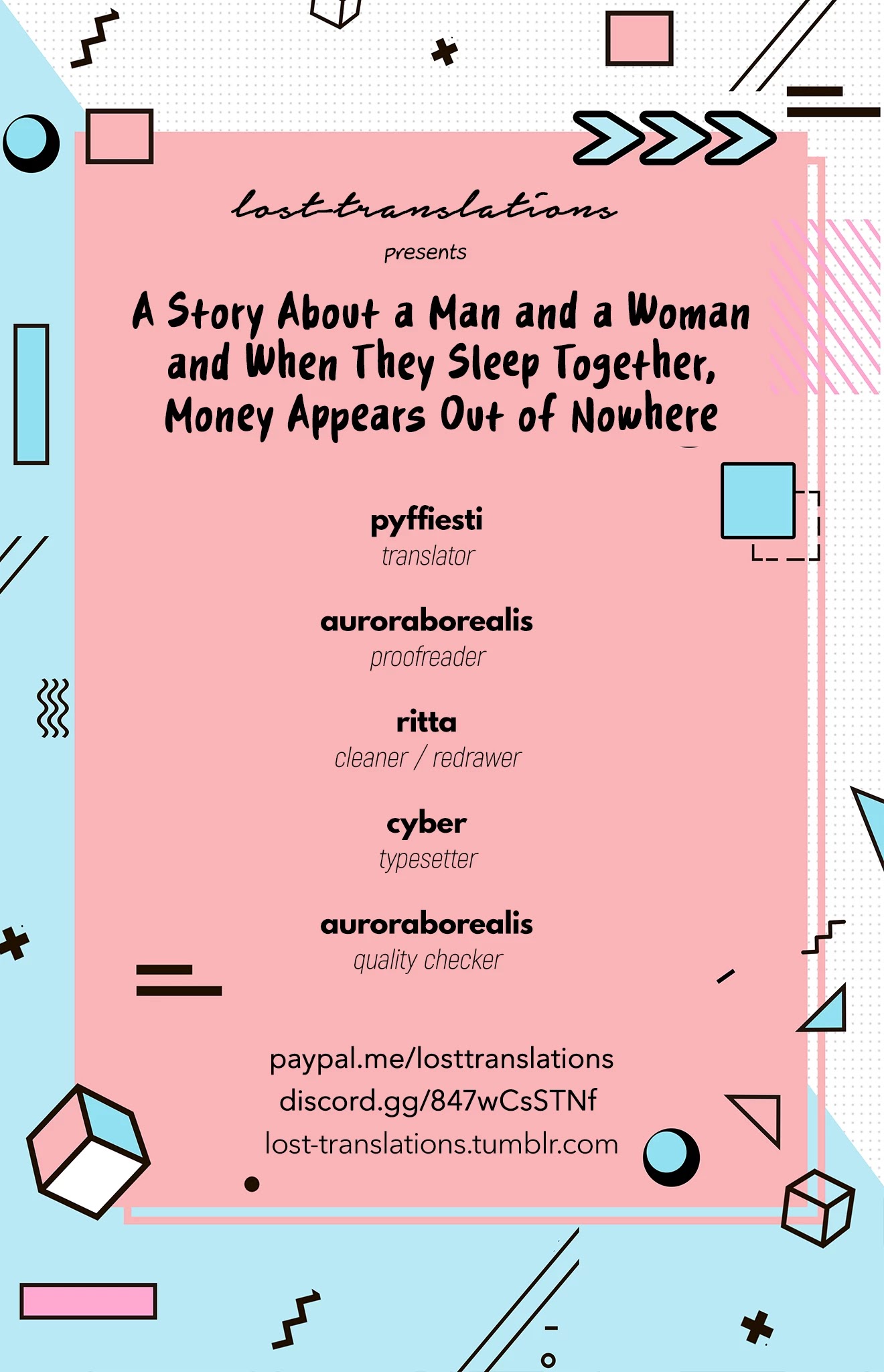 A Story About a Man and a Woman and When They Sleep Together, Money Appears Out of Nowhere Chapter 19 page 1 - Chapter 19